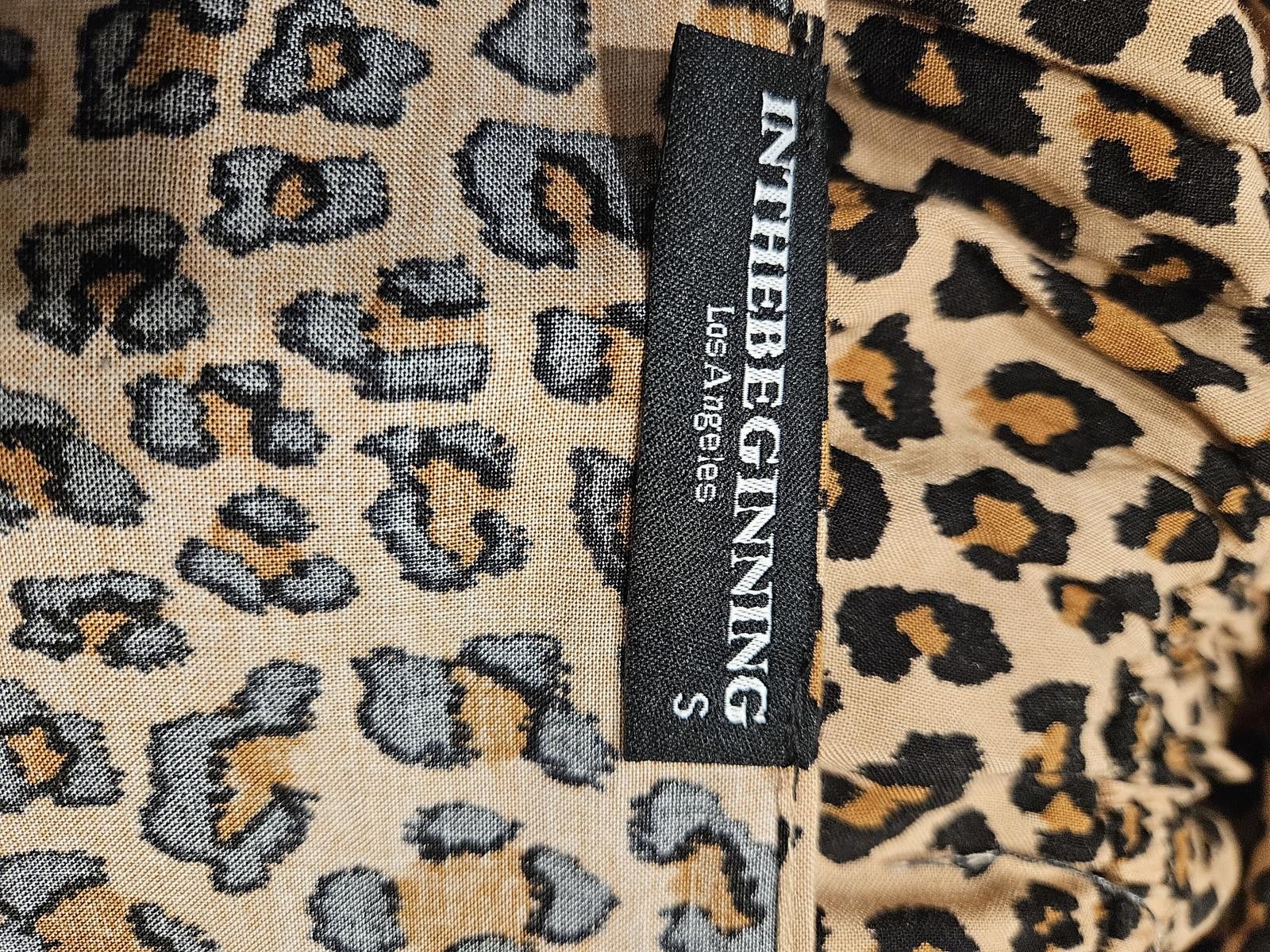 Designer Inthebeginning Los Angelas Leopard Print Hi-Low Dress Size S / US 4 / IT 40 - 6 Thumbnail