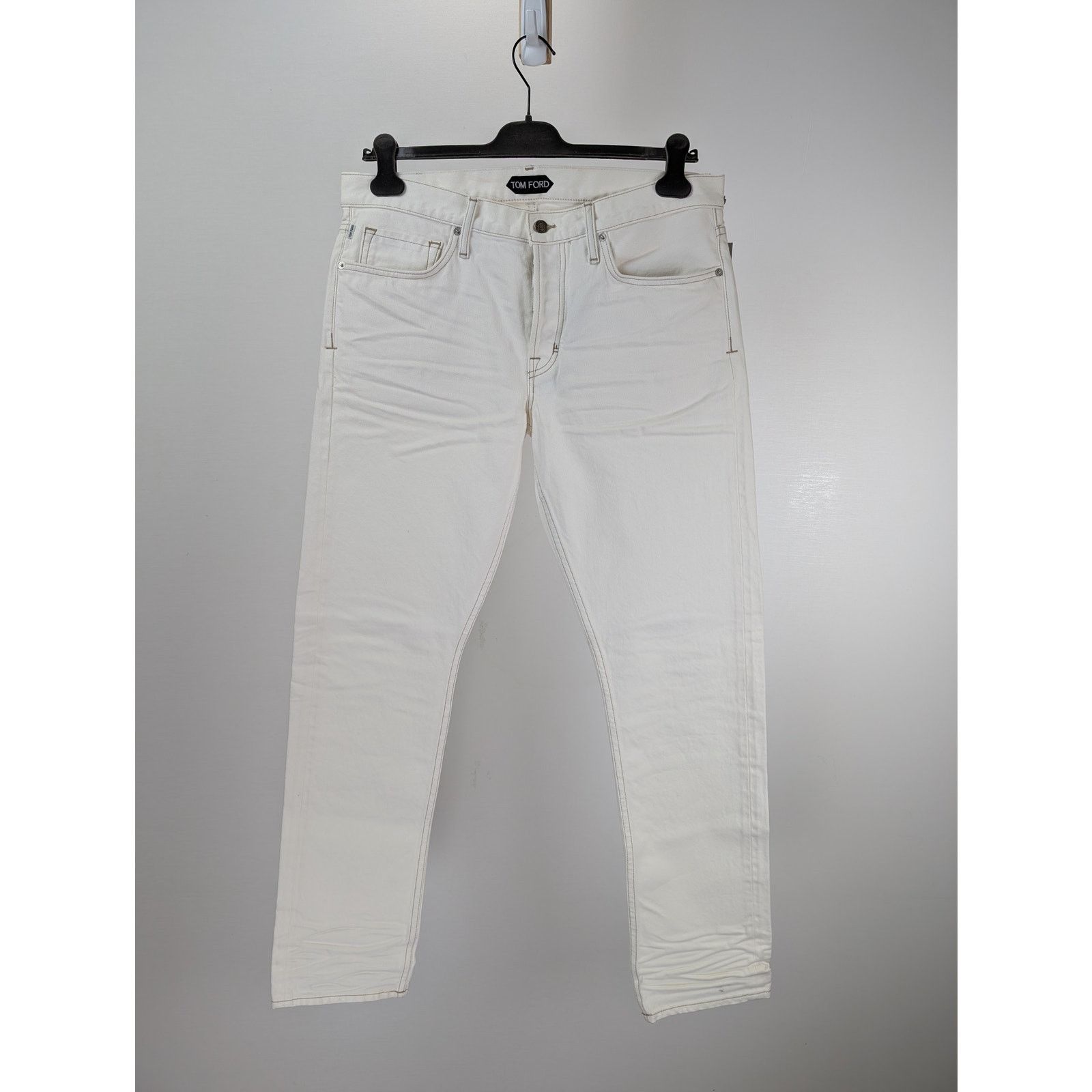 Tom Ford o1rshd1 Denim Slim Jean in White Size US 36 / EU 52 - 2 Thumbnail