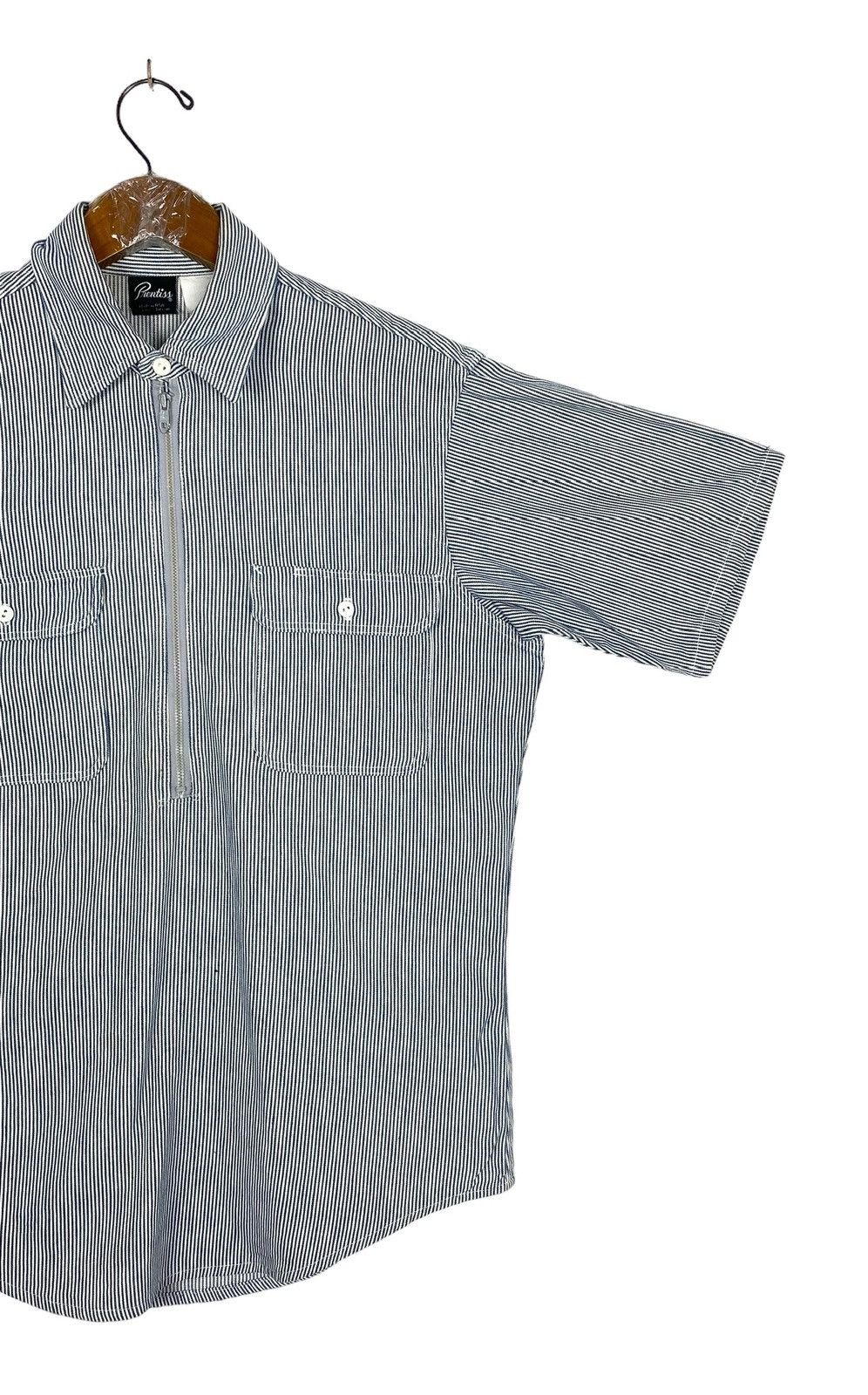 Vintage Rare‼️ Vtg Pnentiss Hickory Stripe Workwear Shirt Usa Talon Size US M / EU 48-50 / 2 - 3 Thumbnail