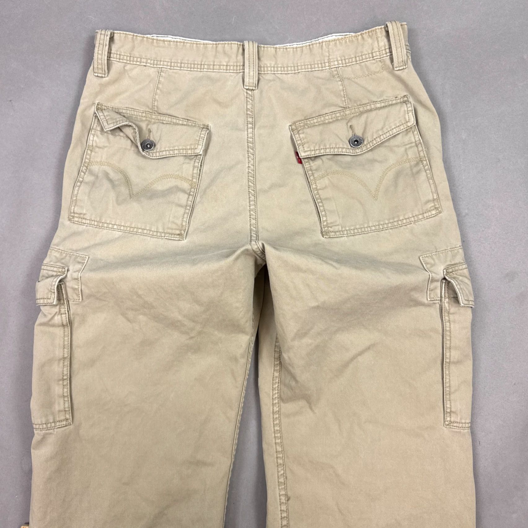 Levi's VINTAGE Levis Pants Men 36x34 Brown Cargo Military Work Baggy Paratrooper Loose Straight Size US 36 / EU 52 - 4 Thumbnail