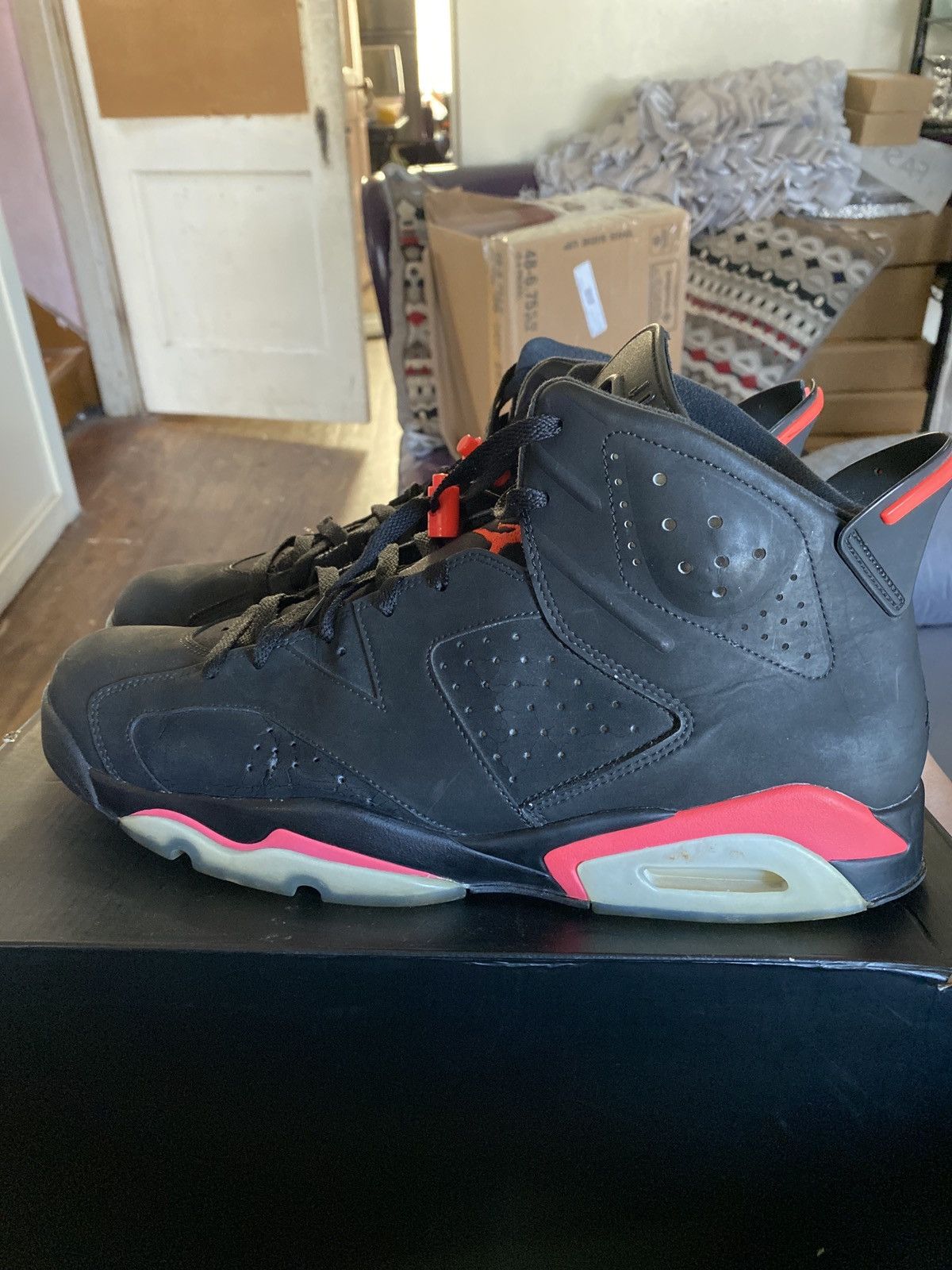 Jordan Brand Jordan 6 black infrared 2014 Size US 14 / EU 47 - 3 Thumbnail