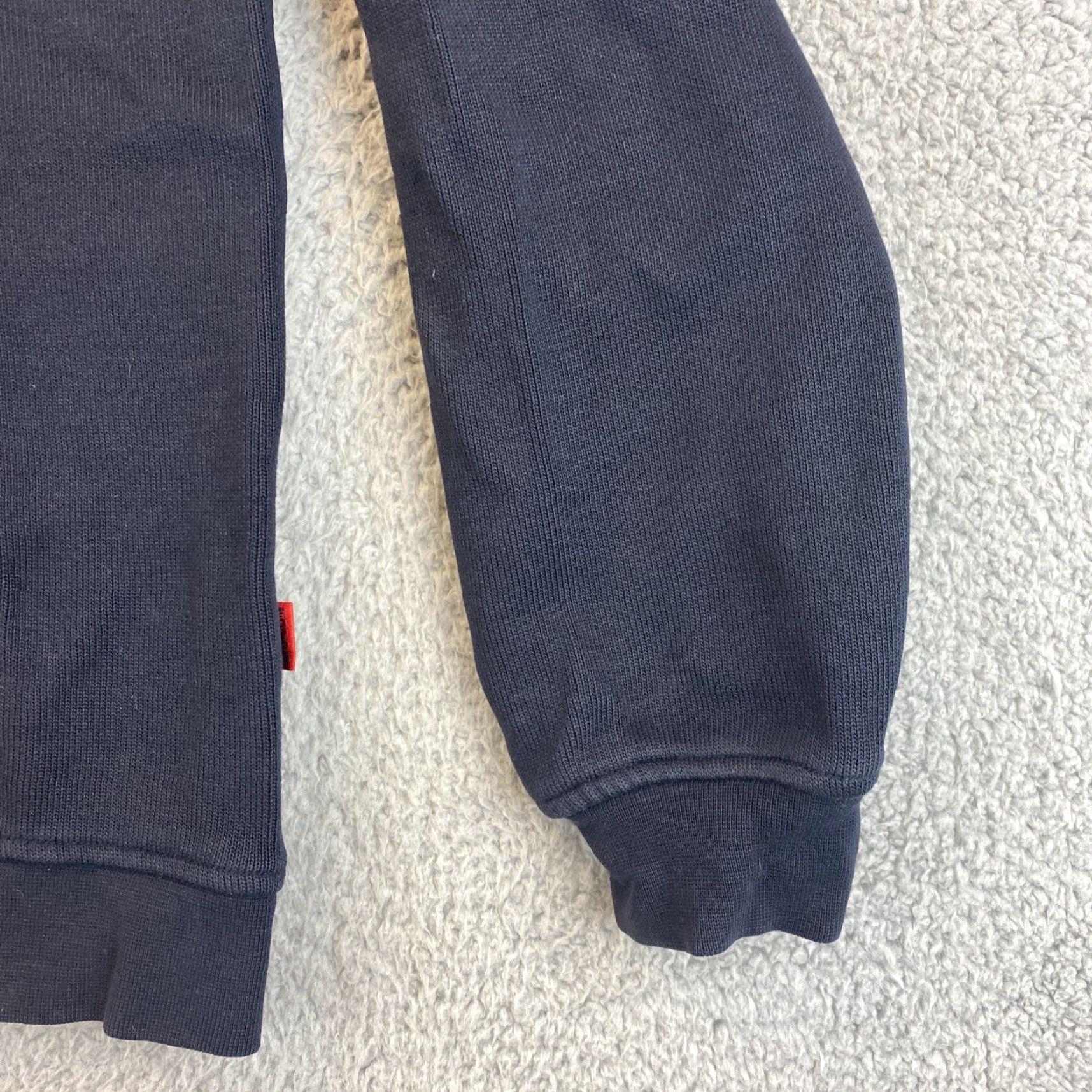 Vintage SIGNUM Black Quarter Zip Long Sleeve Sweater Adult Medium Unisex Size M / US 6-8 / IT 42-44 - 3 Thumbnail