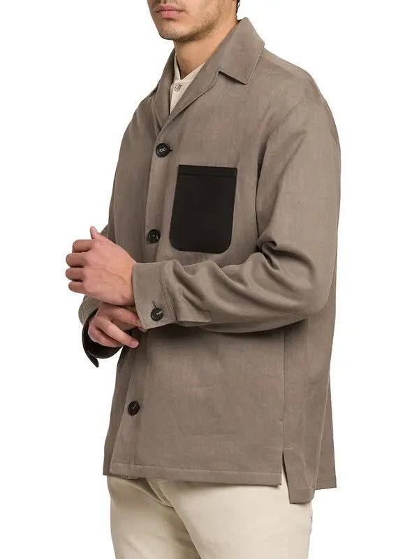 Loro Piana o1srvl11e0924 Andre Overshirt in Grey Size US L / EU 52-54 / 3 - 4 Thumbnail