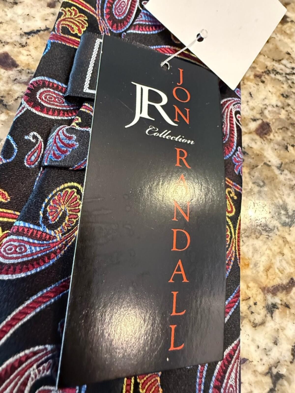 Other Jon Randall Jr. silk paisley tie purple yellow red blue Size ONE SIZE - 4 Thumbnail