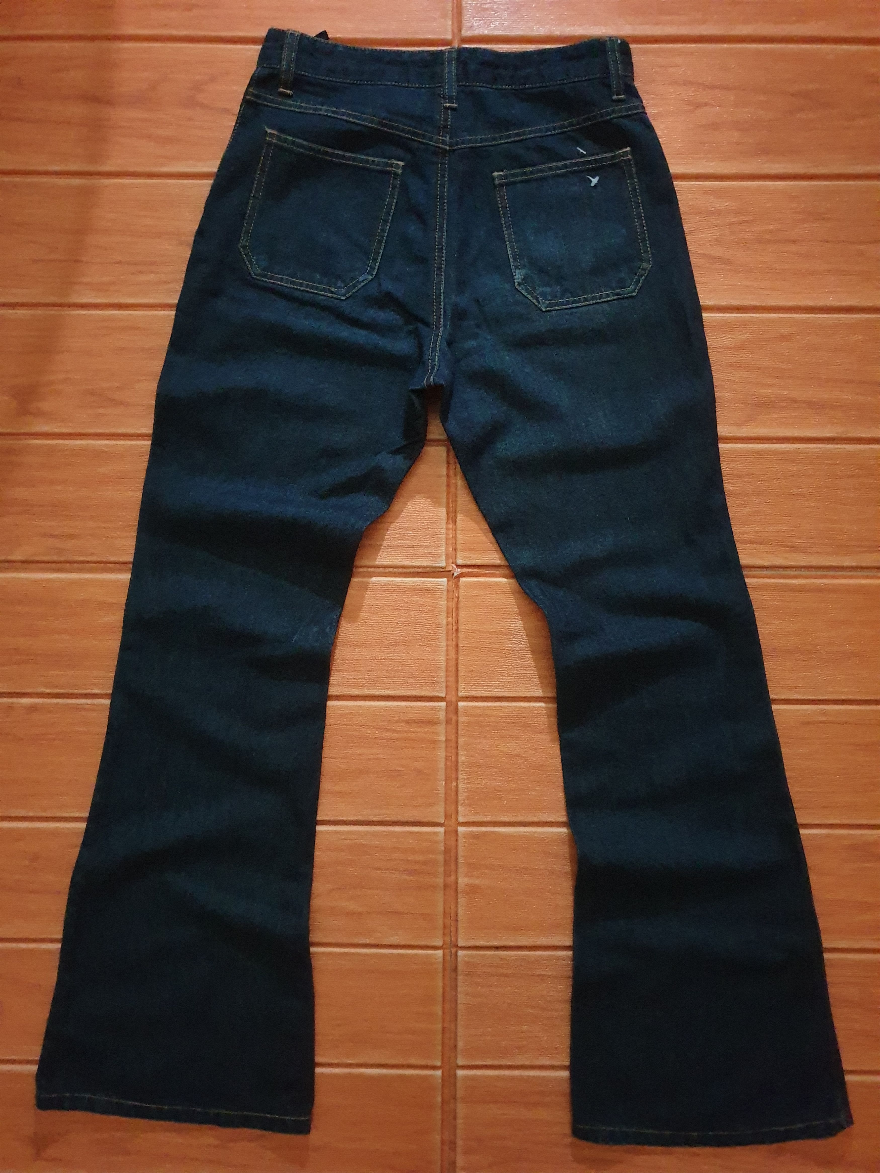Japanese Brand 💥Jouer aux echecs denim boot cut pant Size US 27 - 9 Thumbnail
