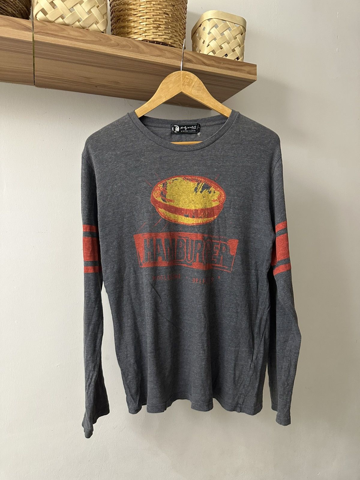 Andy Warhol × Hysteric Glamour Hysteric Glamour x Andy Warhol Hambuger Grey L/S Tee L Size US L / EU 52-54 / 3 - 1 Thumbnail