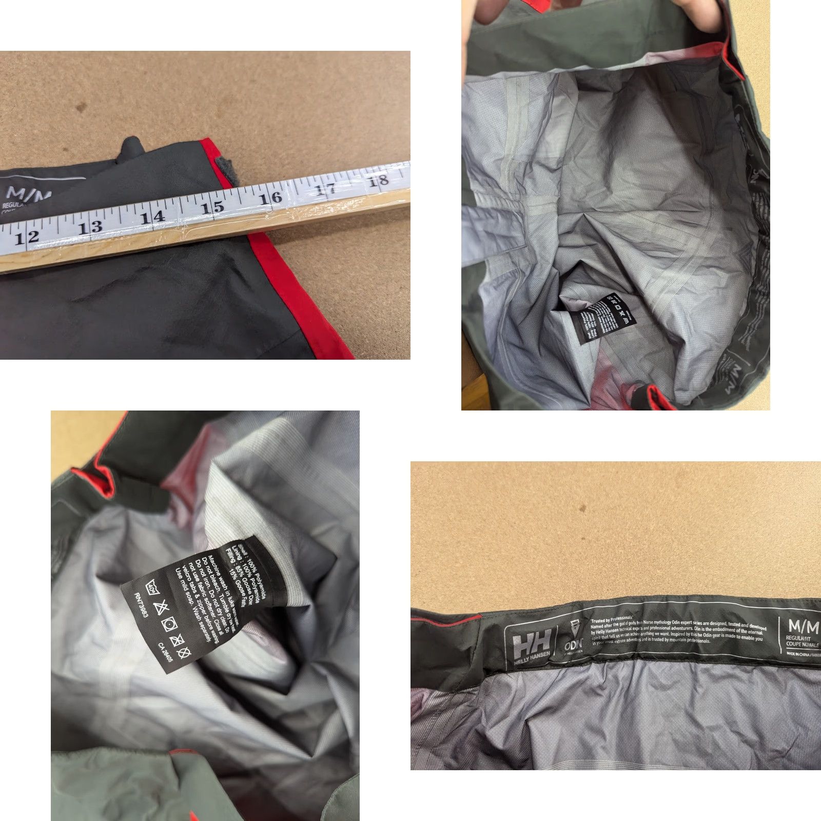 Helly Hansen Helly Hansen Mens Odin Pants Size M Lightweight Outdoor Taped Seams Gray Rain Pants Mens M Gray Size US 31 - 9 Thumbnail