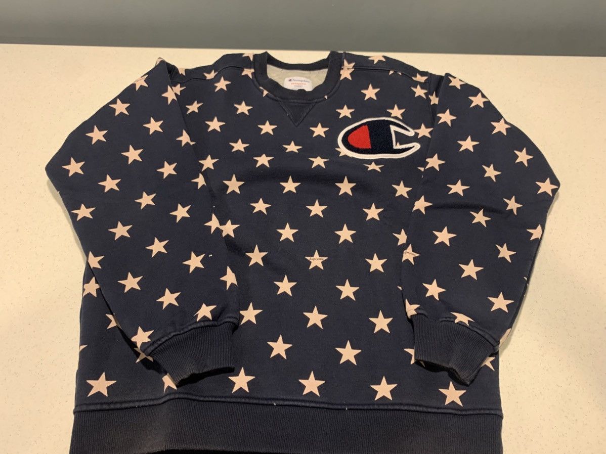 Champion × Supreme Supreme Champion Stars Crewneck Size US L / EU 52-54 / 3 - 1 Thumbnail