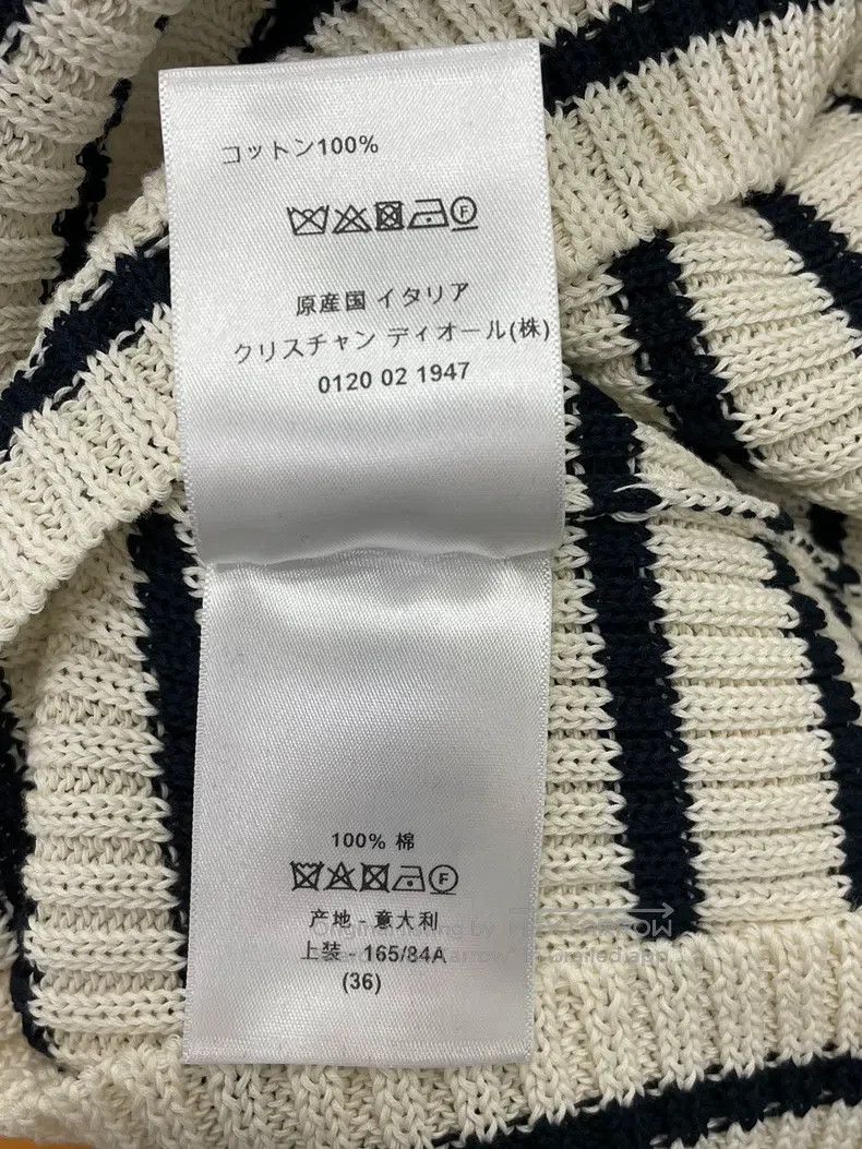Dior Dior Black and white striped navy collar knitted long slee Size XS / US 0-2 / IT 36-38 - 6 Thumbnail