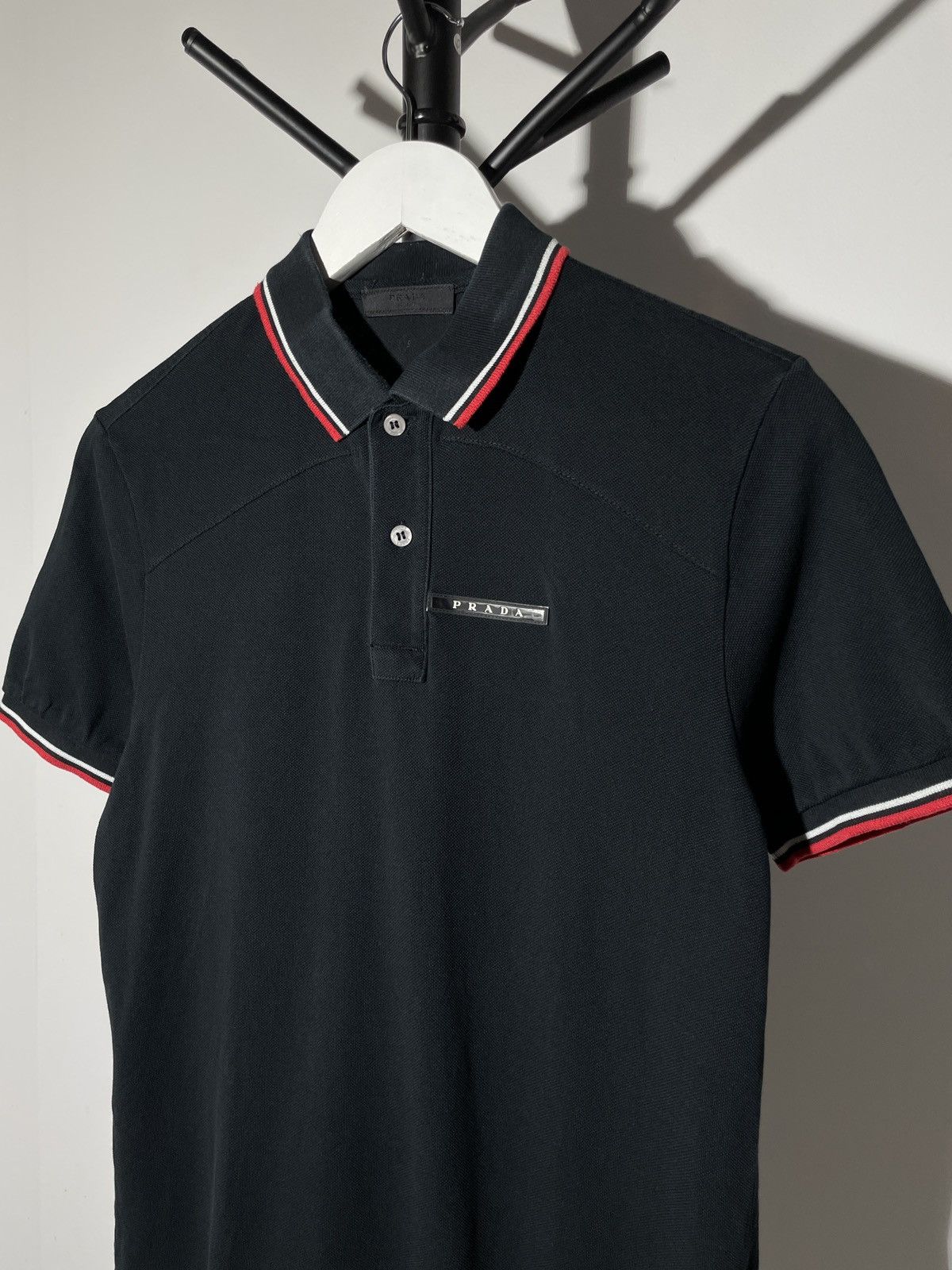 Prada Prada Men’s Black Tab Polo Shirt Size US S / EU 44-46 / 1 - 2 Thumbnail