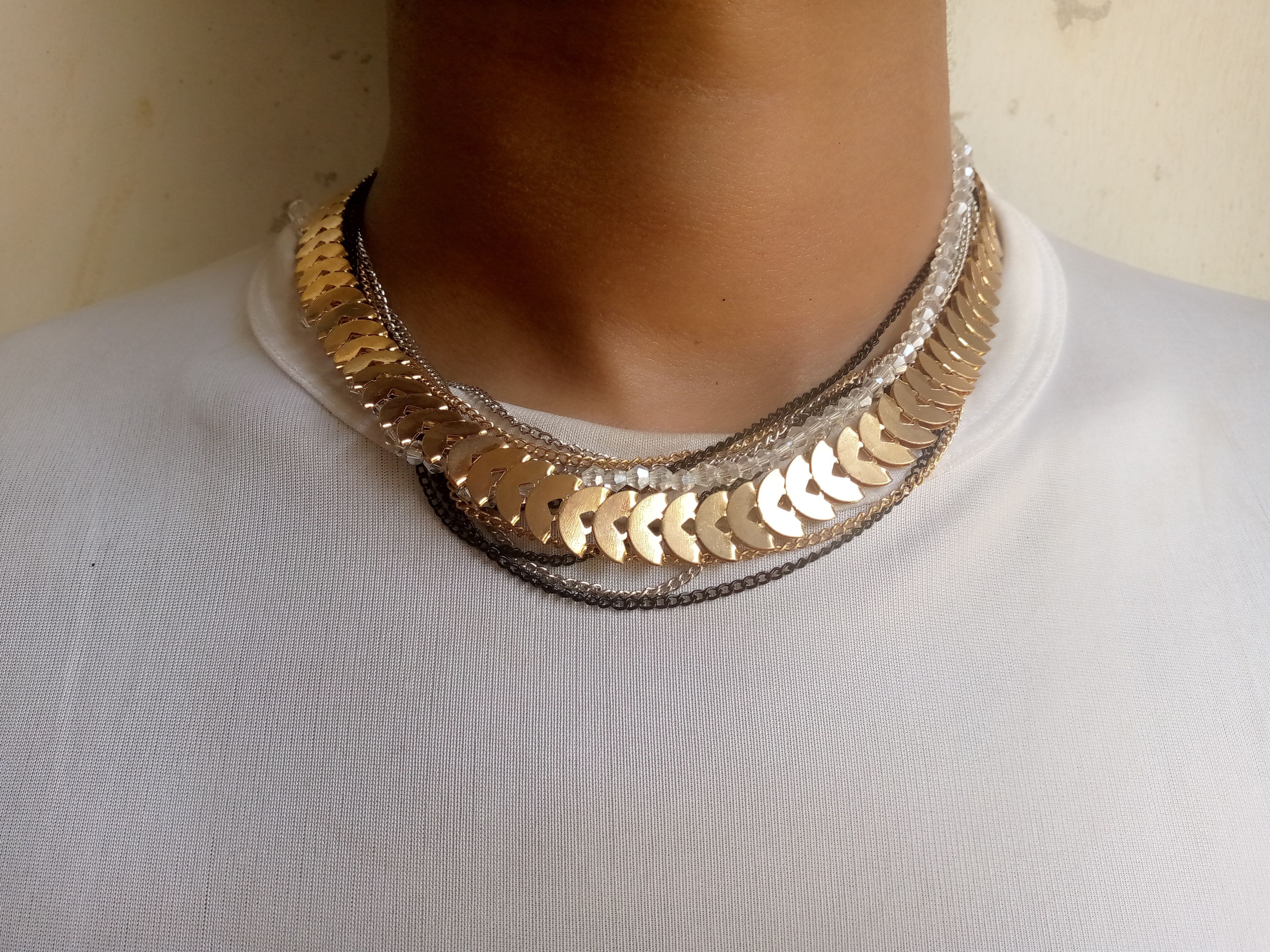 Other Gold-toned choker necklace Size ONE SIZE - 1 Preview