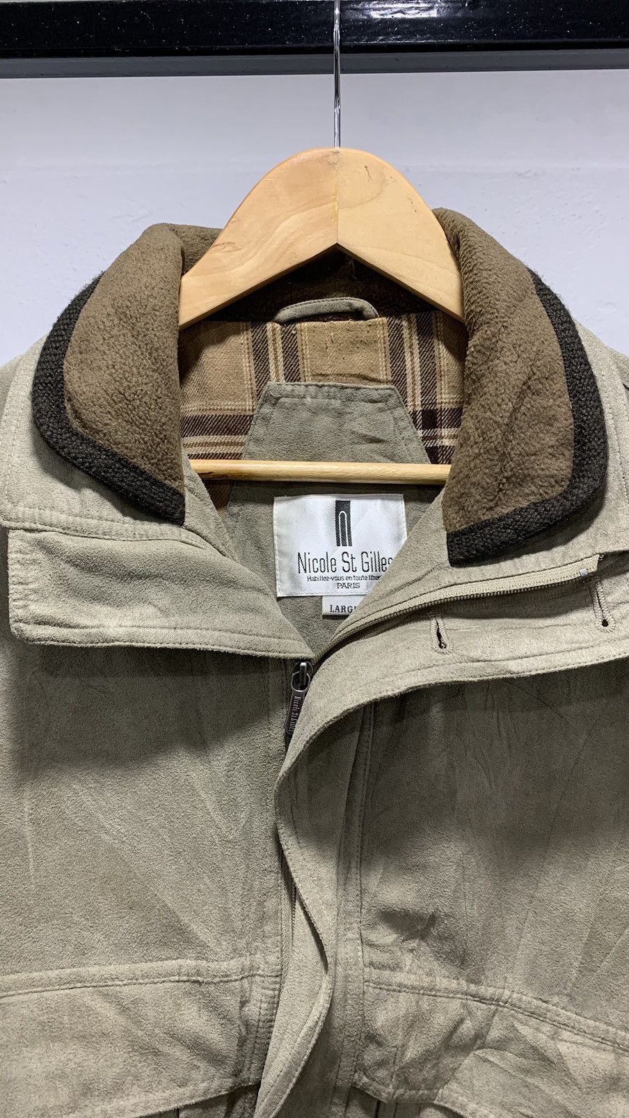 Vintage 🔥Vtg Nicole St Gilles Paris Suede Jacket Size US L / EU 52-54 / 3 - 4 Thumbnail