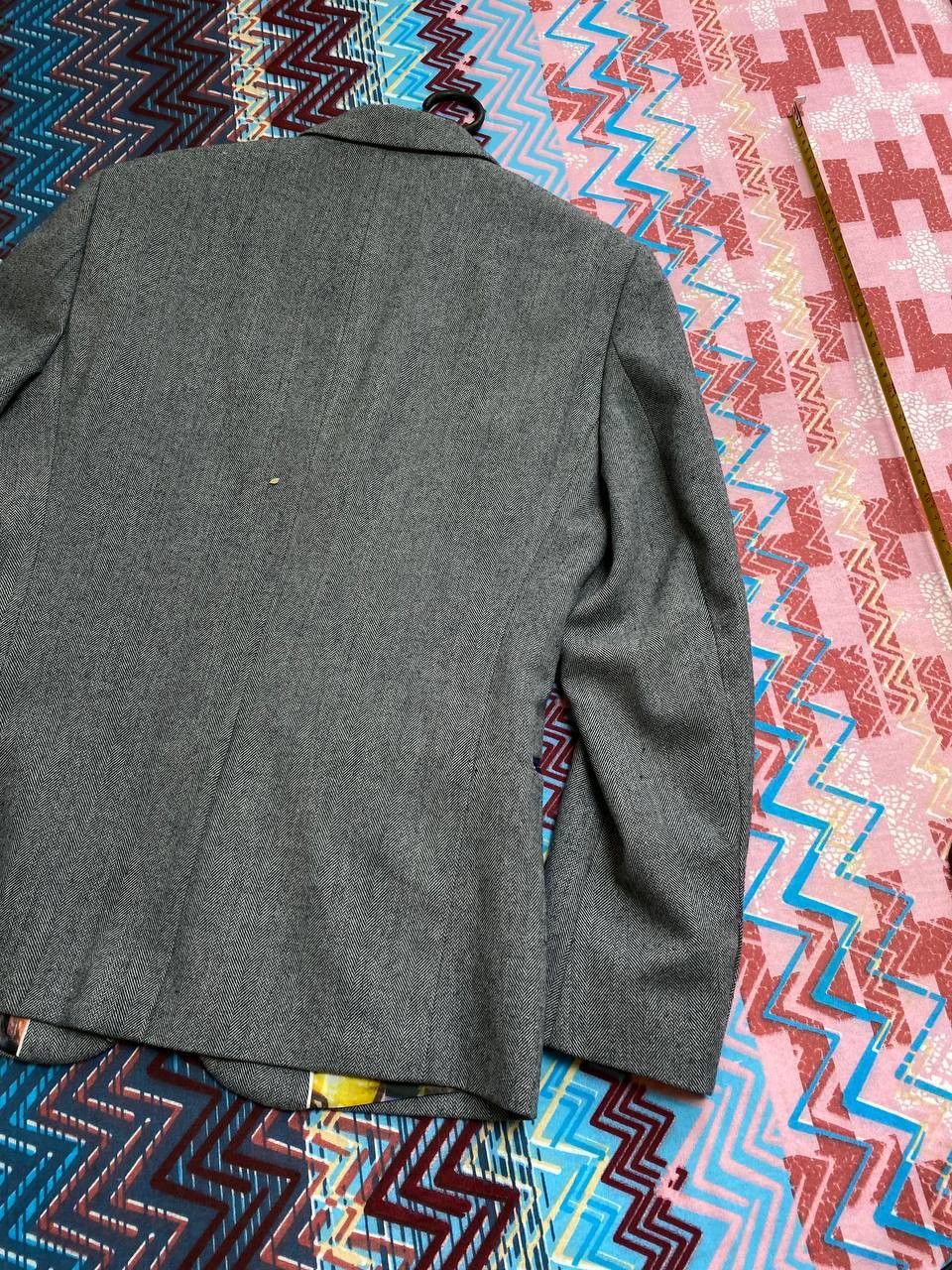 Vintage Vintage Blazer CAVANI gray Streetwear Y2K Size 46R - 17 Thumbnail