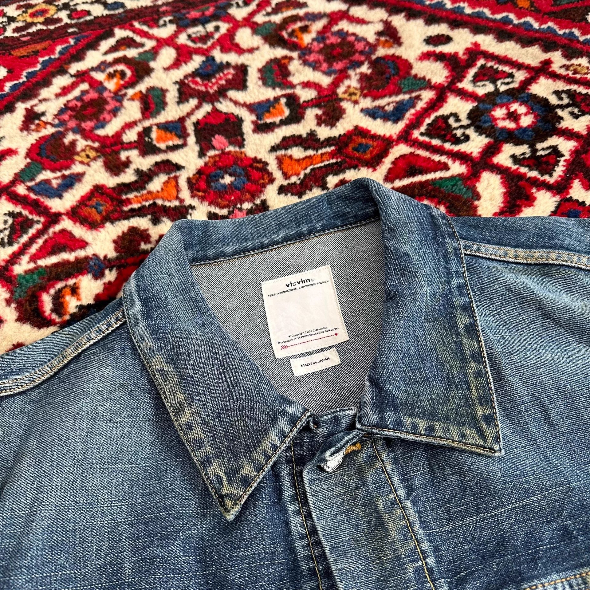 Visvim Visvim 19aw 1000dry Oil Stain Denim Jacket Size 4 Size US XL / EU 56 / 4 - 5 Thumbnail
