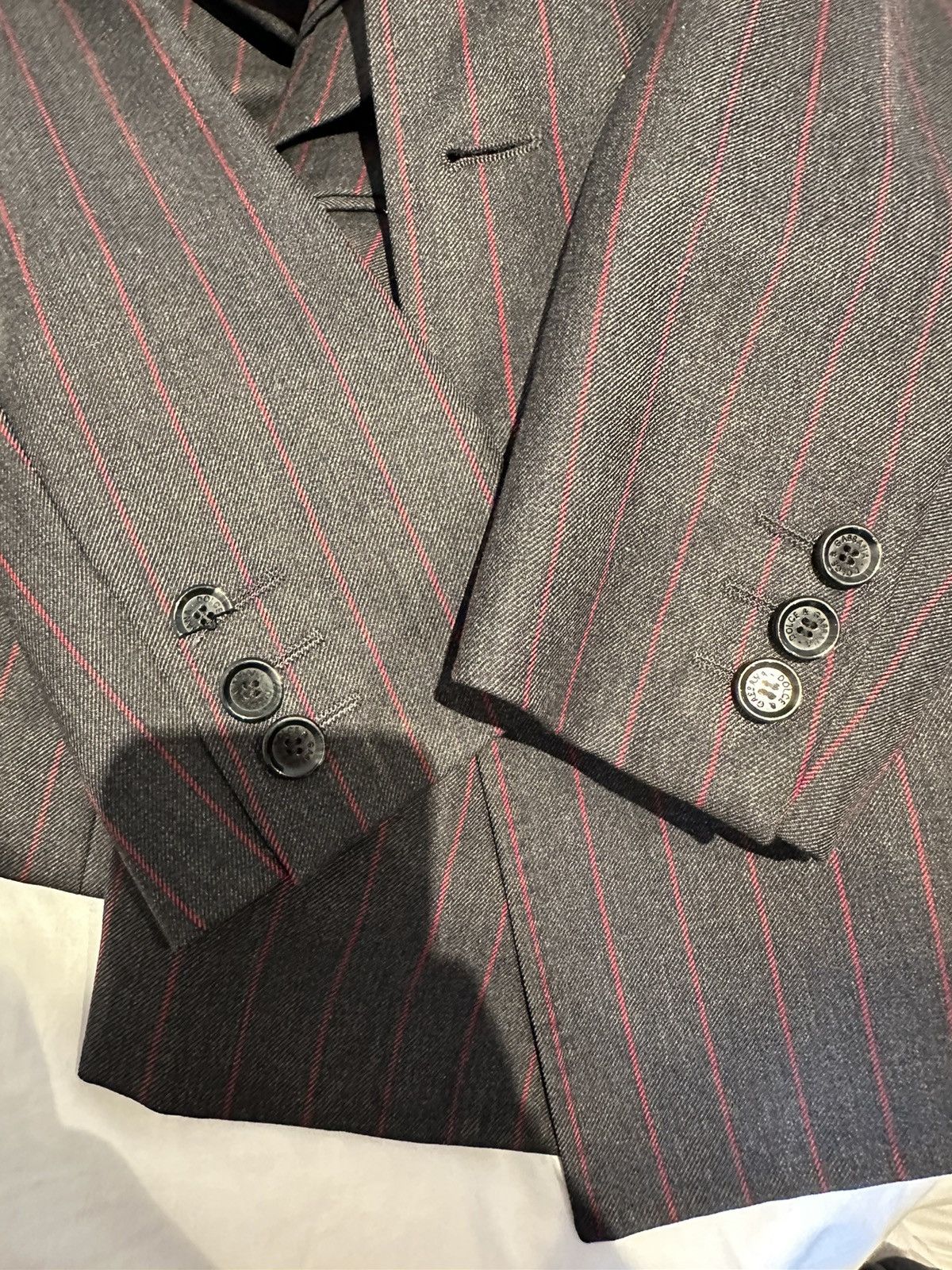 Dolce & Gabbana Dolce & Gabbana - 2000 striped wool blazer Size S / US 4 / IT 40 - 9 Thumbnail