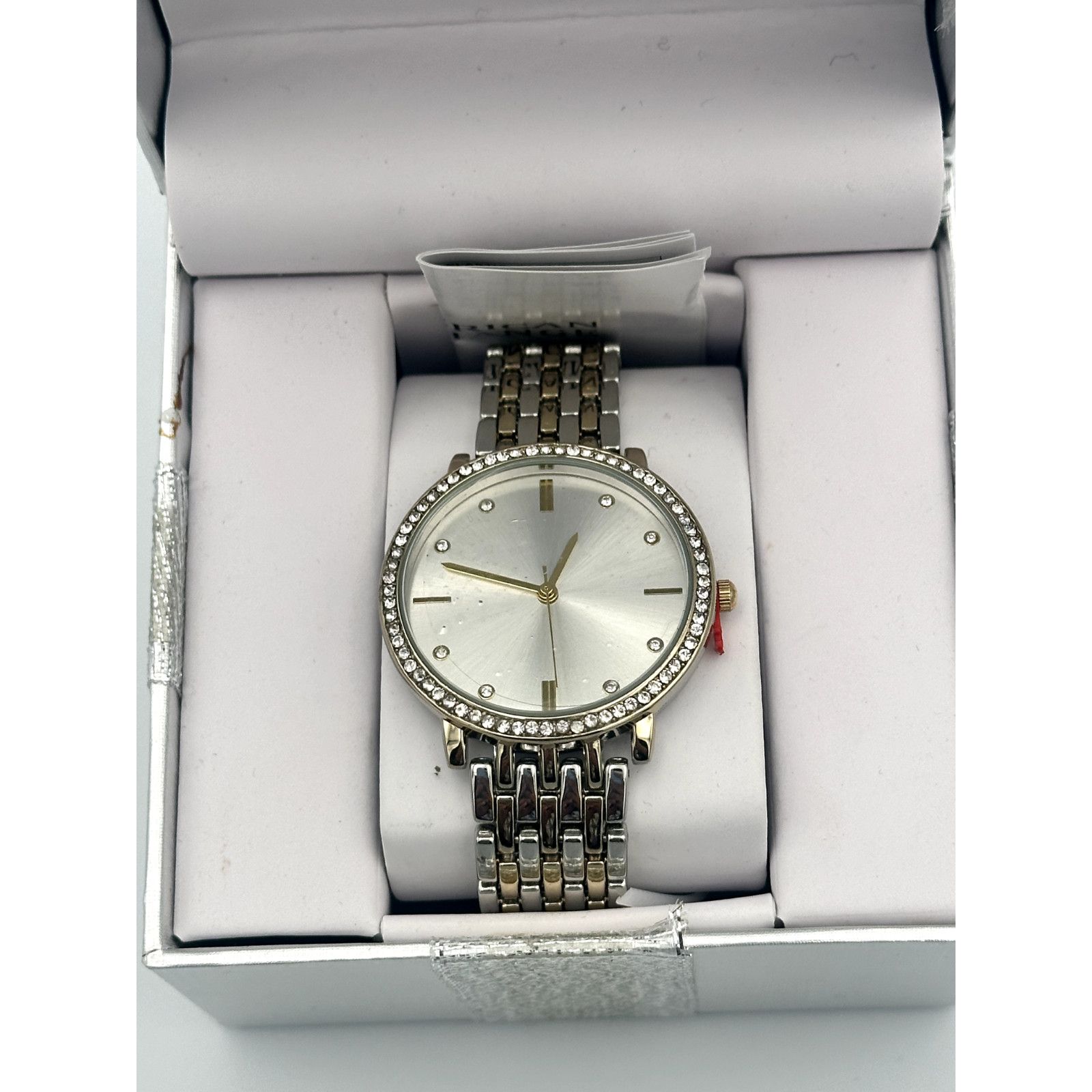Other American Exchange Women’s Gold-Tone Watch w/Rhinestone Bezel Size ONE SIZE - 5 Thumbnail
