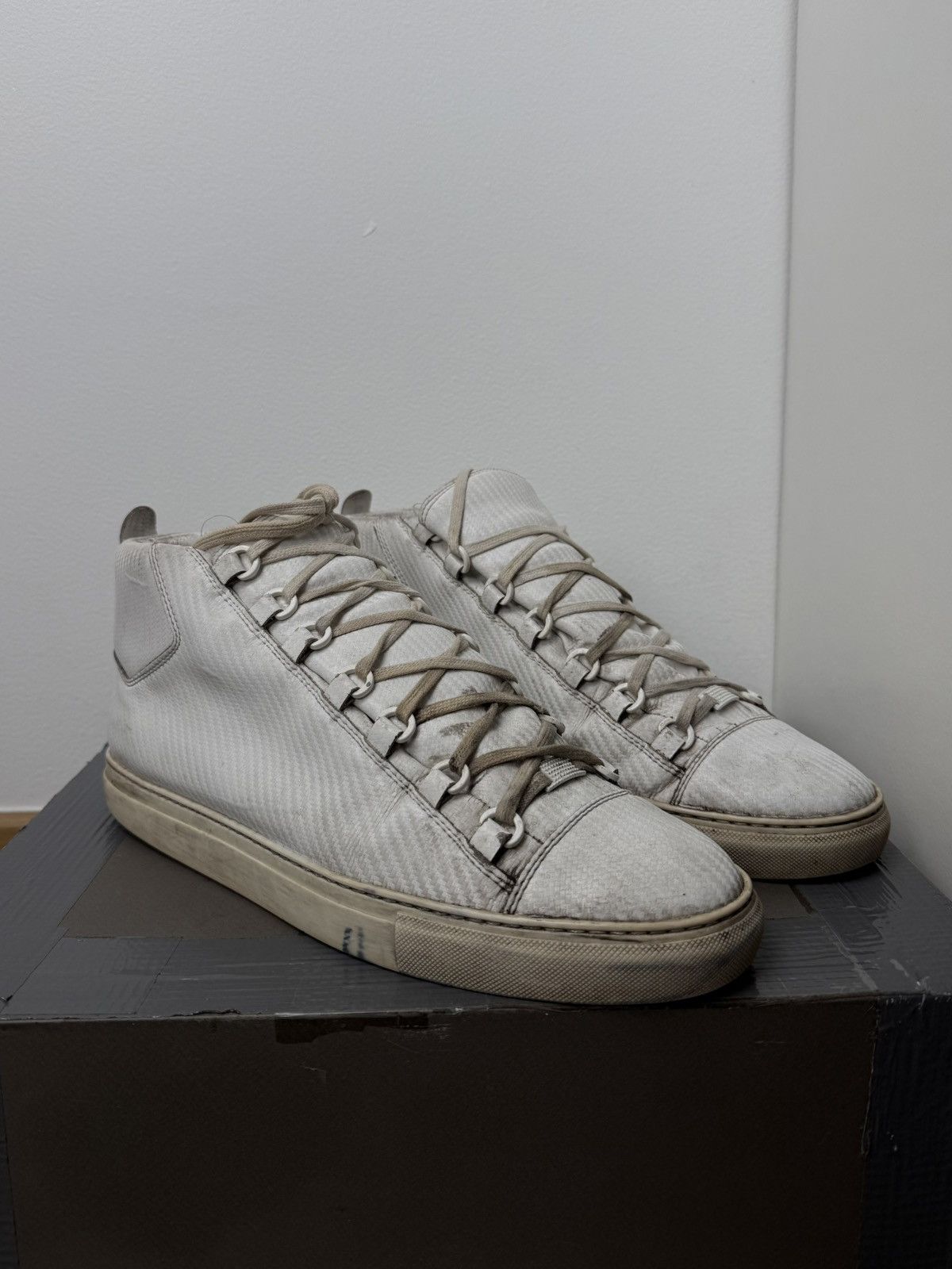 BALENCIAGA ARENA hi cut sneakers archive balenciaga arena sneakers