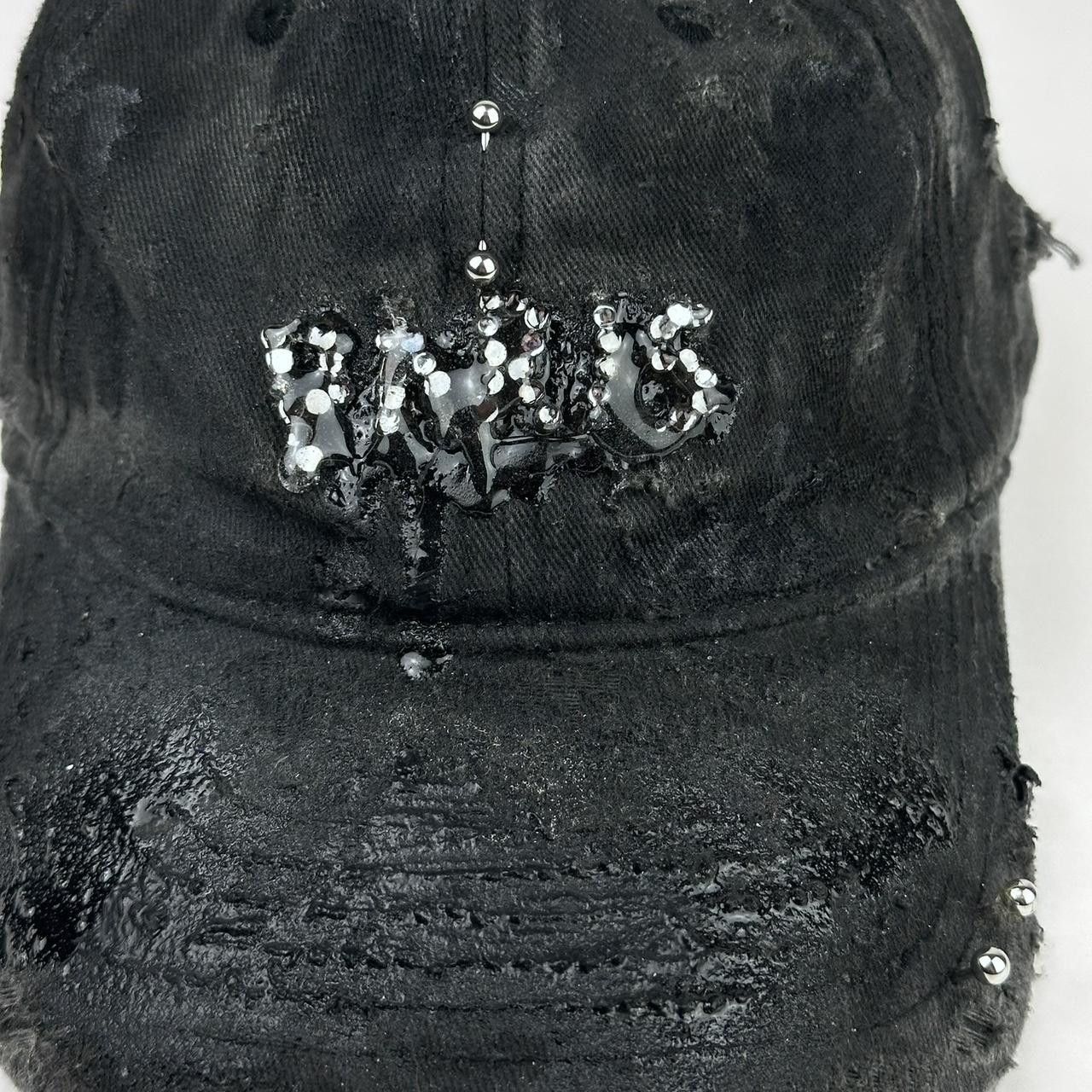 Other ASTROBOI* 'Paris' Gray Rhinestone Pierced Hat Size ONE SIZE - 3 Thumbnail