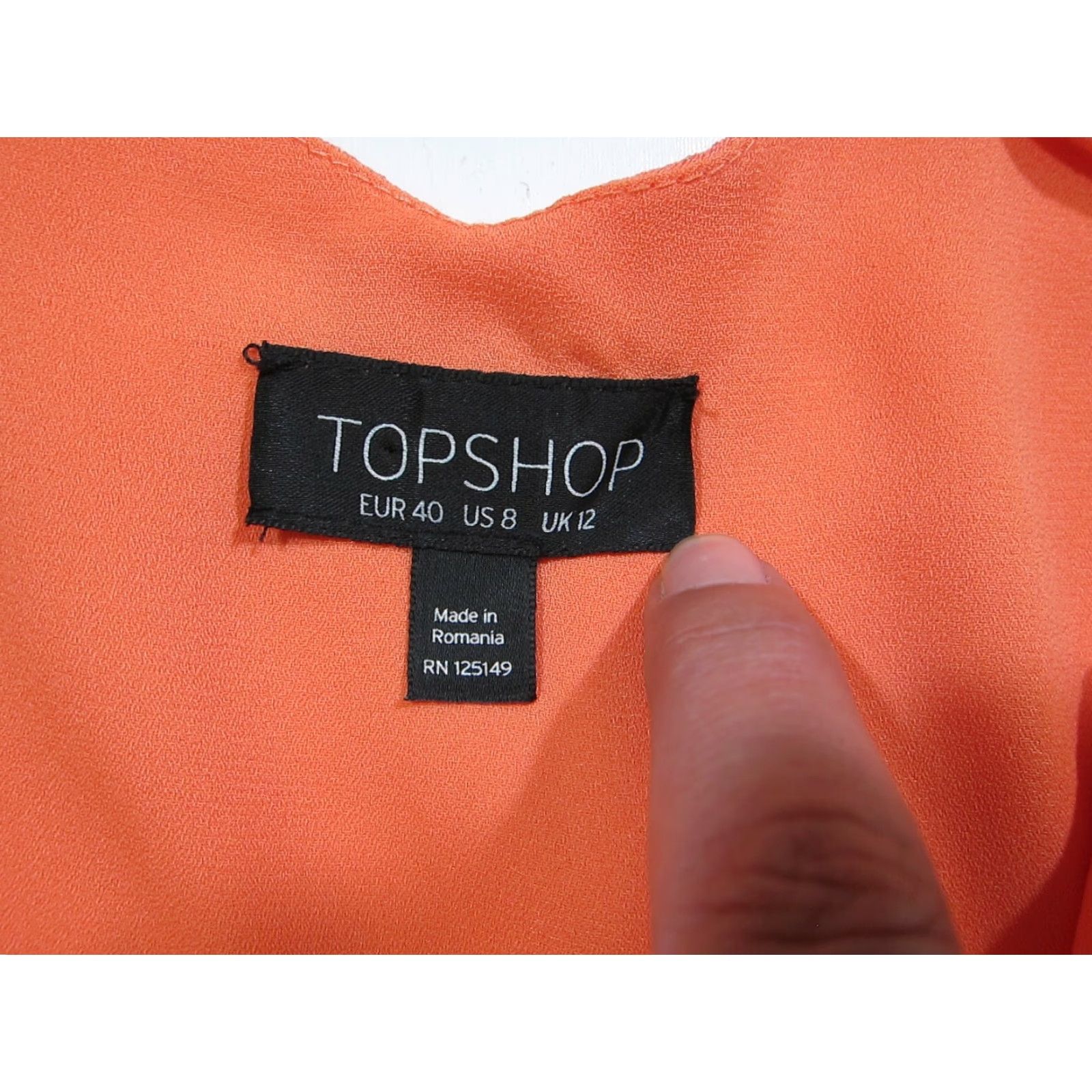 Topshop Topshop 100% Rayon Orange Coral Pink Spaghetti Strap Tunic Tank Dress Women 8 Size M / US 6-8 / IT 42-44 - 3 Thumbnail