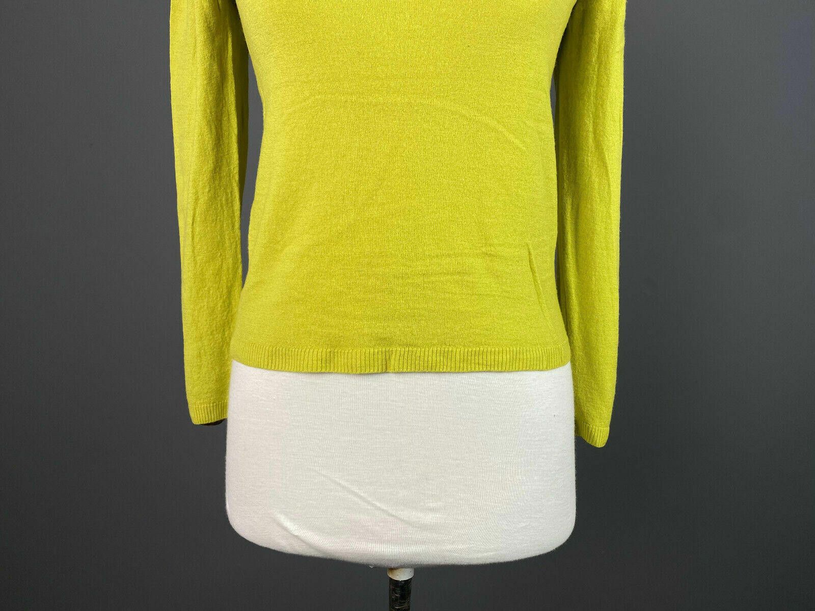 Designer Ladies Bitte Kai Rand Yellow Wool Crew Neck Sweater Size M Size M / US 6-8 / IT 42-44 - 3 Thumbnail
