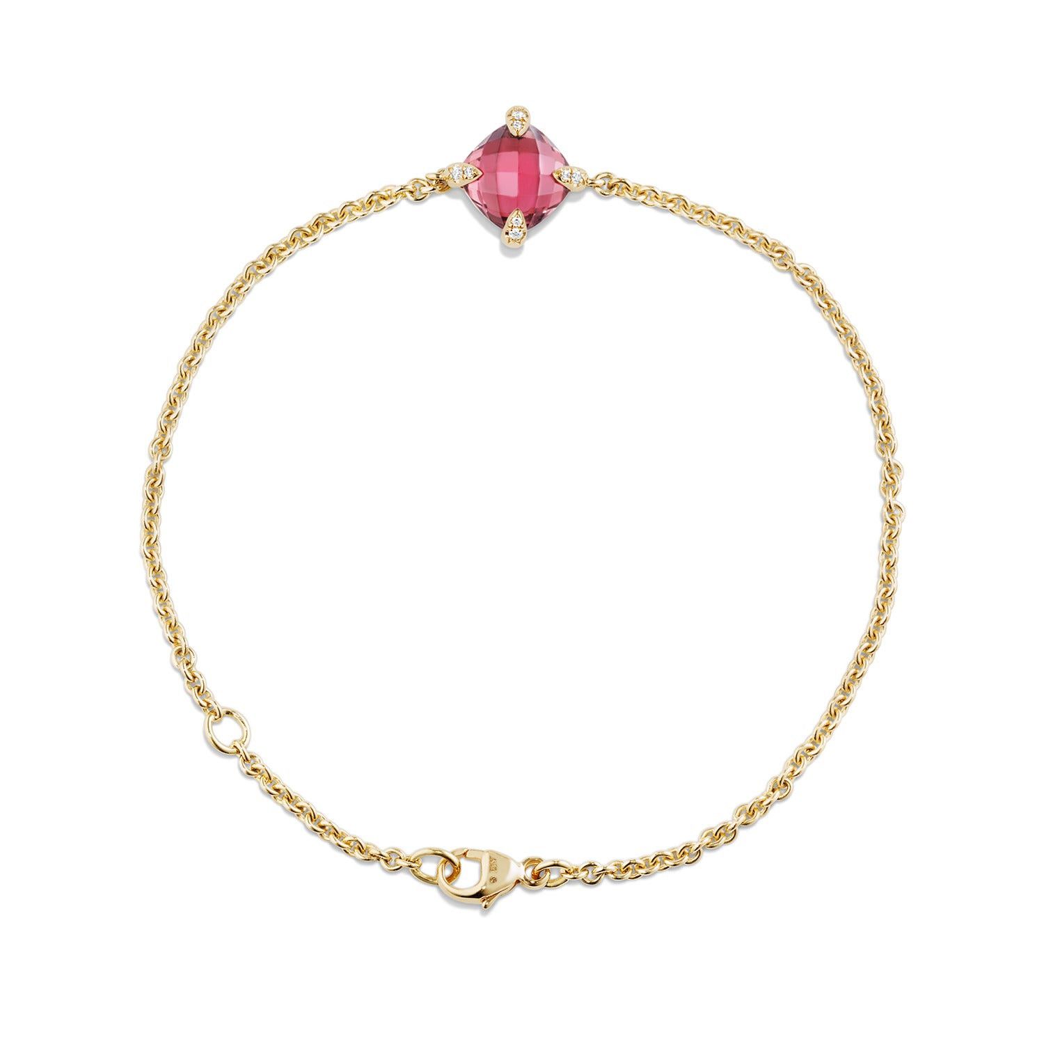 David Yurman oc11z1025 B12792D Bracelet With Pink Tourmaline in Golden Size ONE SIZE - 2 Thumbnail