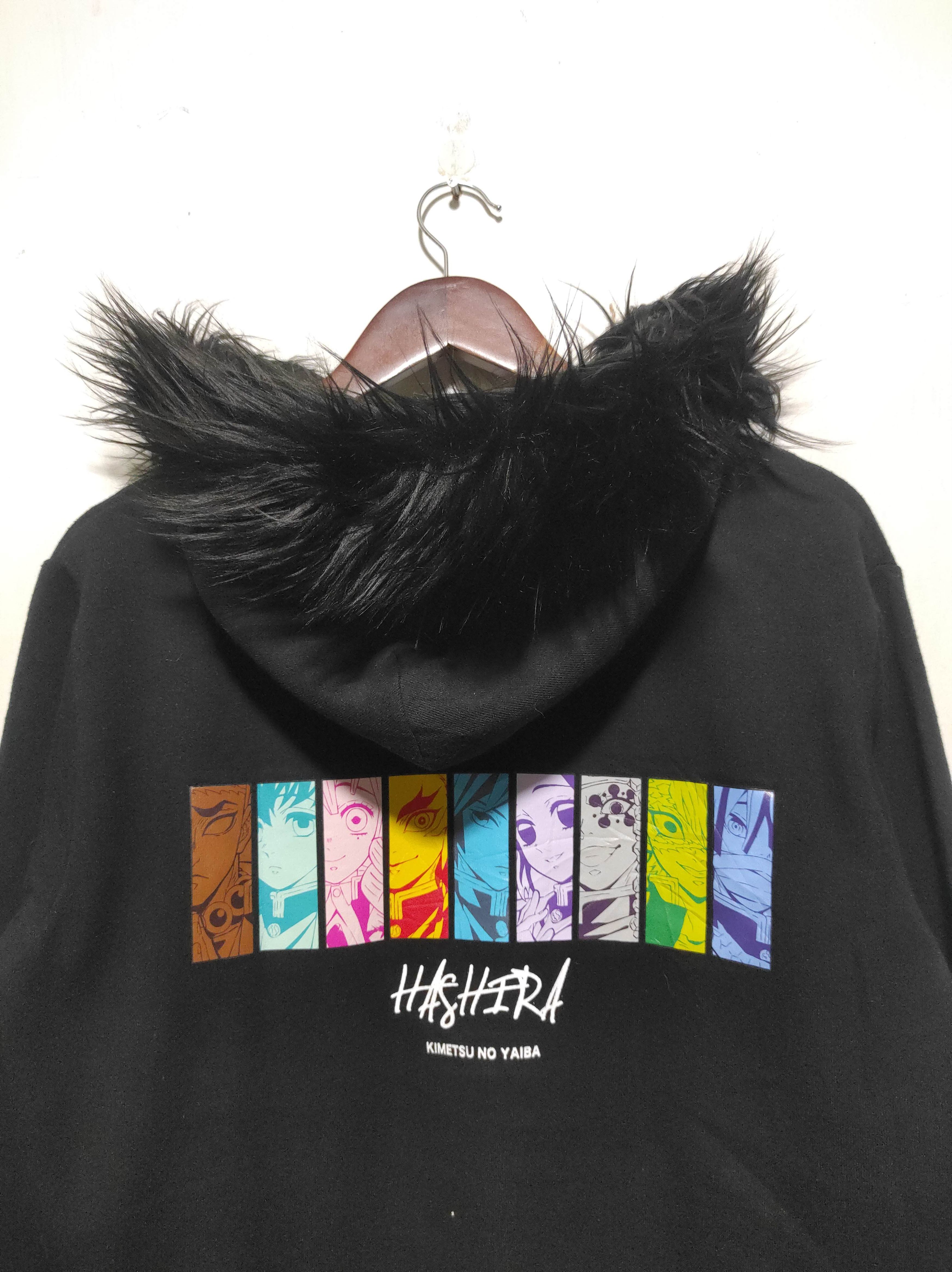 Anime Anime Hashira Kimetsu No Yaiba Anime Cartoon Fur Hoodie Size US M / EU 48-50 / 2 - 14 Thumbnail