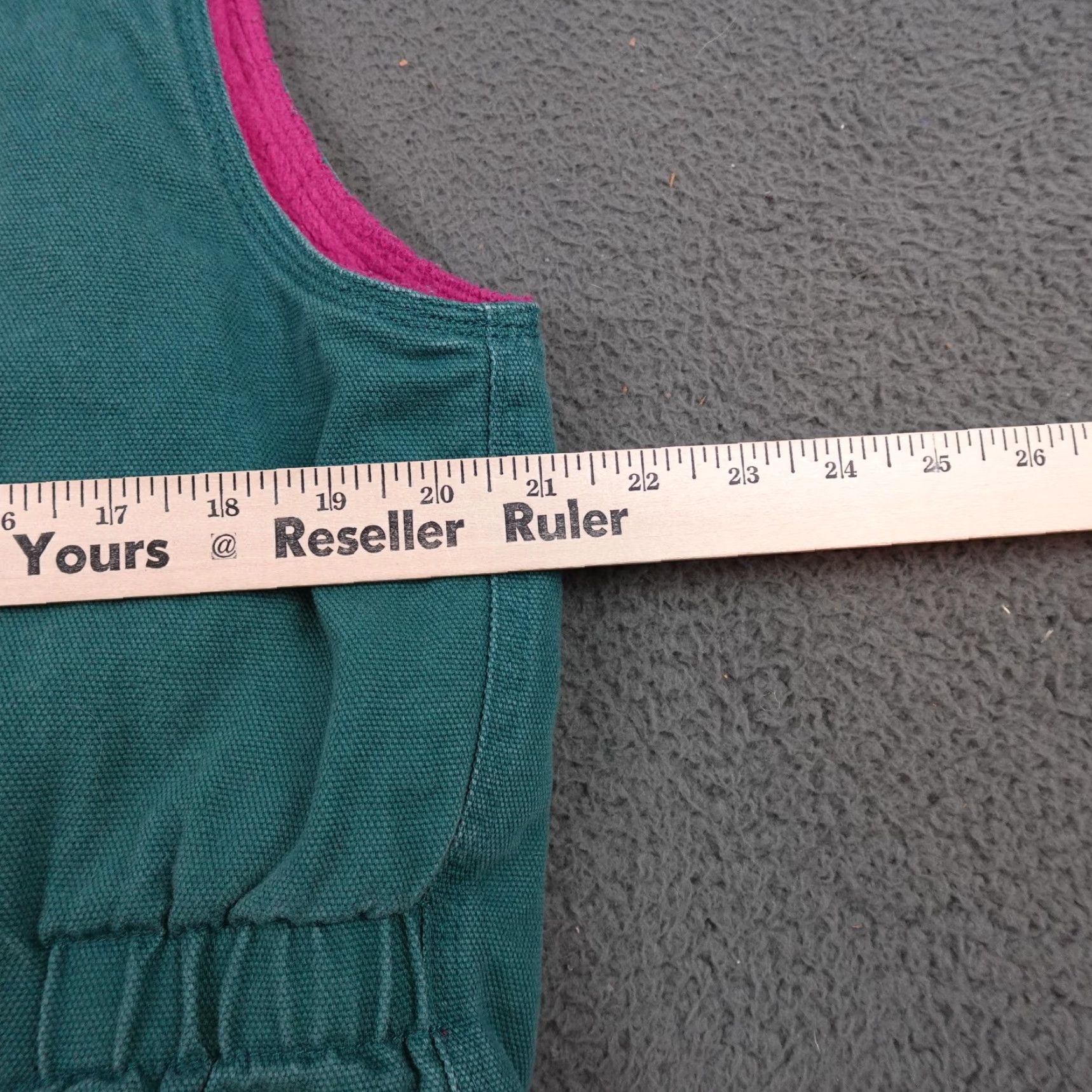 Roper Roper Range Gear Vest Womens Large Green Canvas Quilted Fleece Lined Insulated Western Outdoor Full Zip Pockets Casual Workwear Size L / US 10 / IT 46 - 7 Thumbnail
