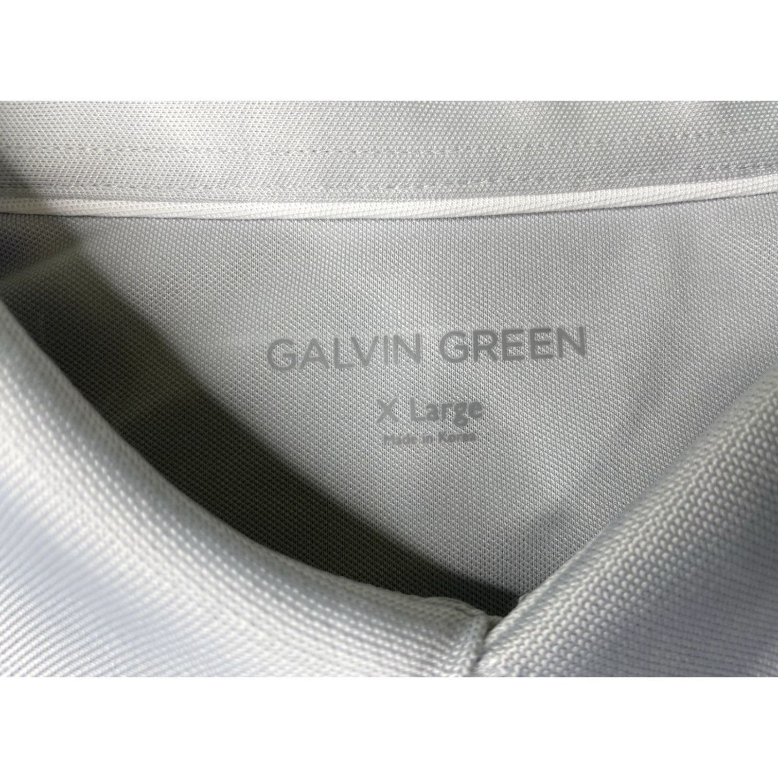 Galvin Green Galvin Green Mens Golf Polo Shirt Geometric Breathable Short Sleeve Gray 2XL Regular Performance Sports Mens Size US XXL / EU 58 / 5 - 4 Thumbnail