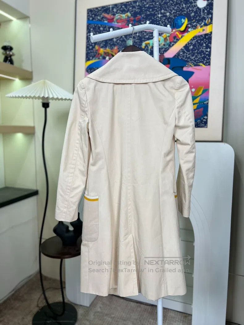 Fendi Fendi Patch leather solid color long trench coat Size XS / US 0-2 / IT 36-38 - 2 Thumbnail