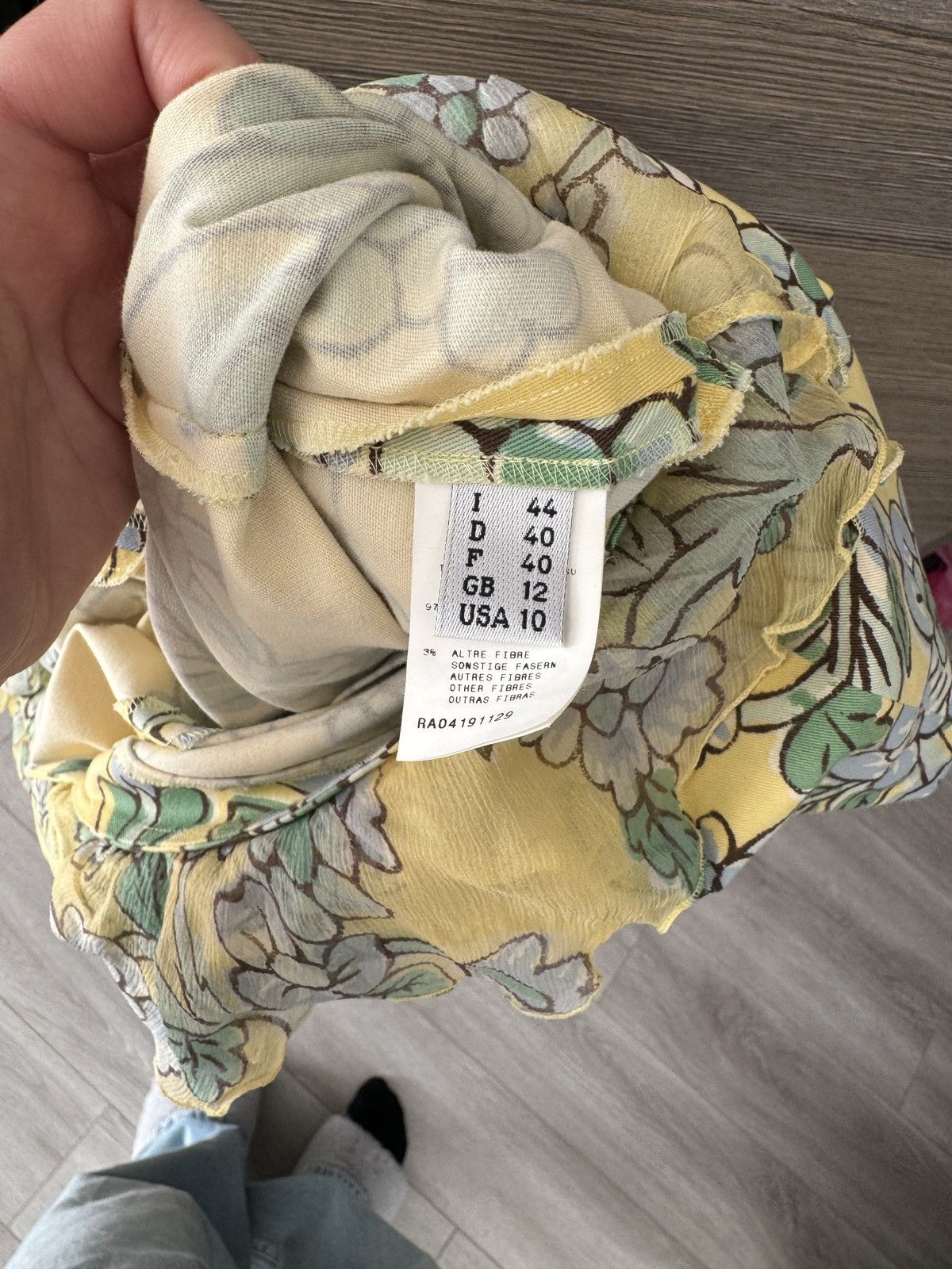 Moschino × Vintage Moschino Cheap and Chic A-Line Floral Mid-Length Dress Size M / US 6-8 / IT 42-44 - 6 Thumbnail