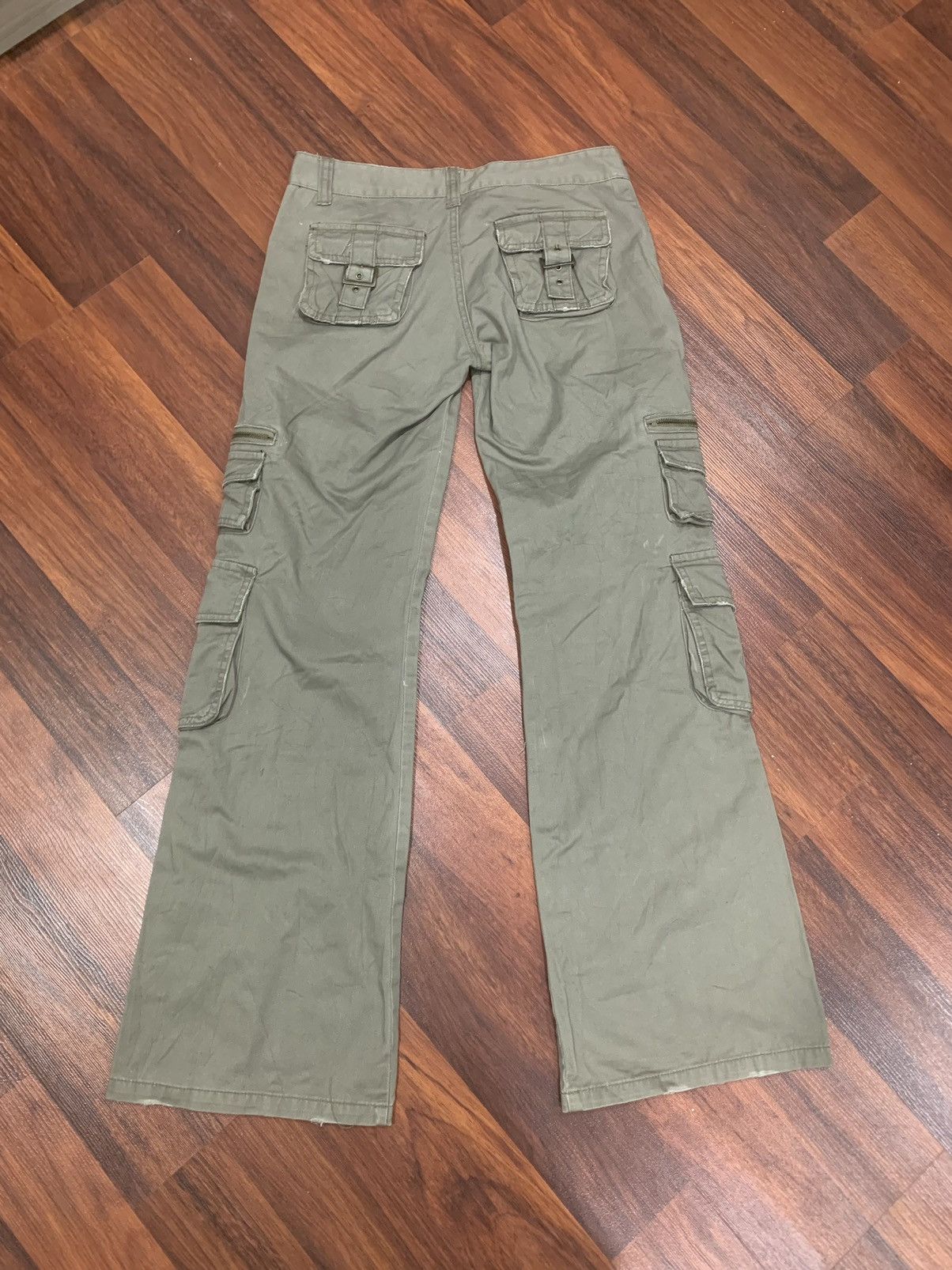 If Six Was Nine × Le Grande Bleu (L.G.B.) 💥 Flared 💥M. Deux Cargo Pants Size 30" / US 8 / IT 44 - 4 Thumbnail