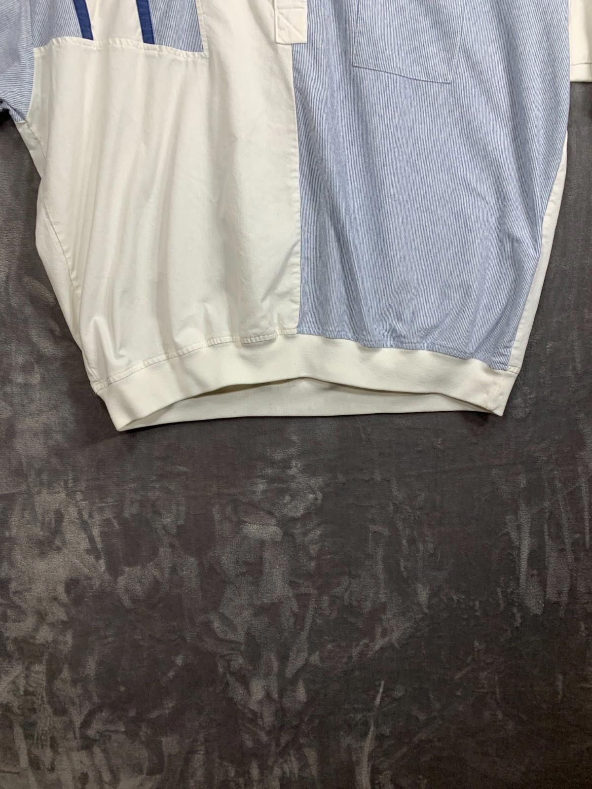 Designer Vintage Wentworth SS Polo Pocket Shirt Stripes (#113) Size US XL / EU 56 / 4 - 8 Thumbnail
