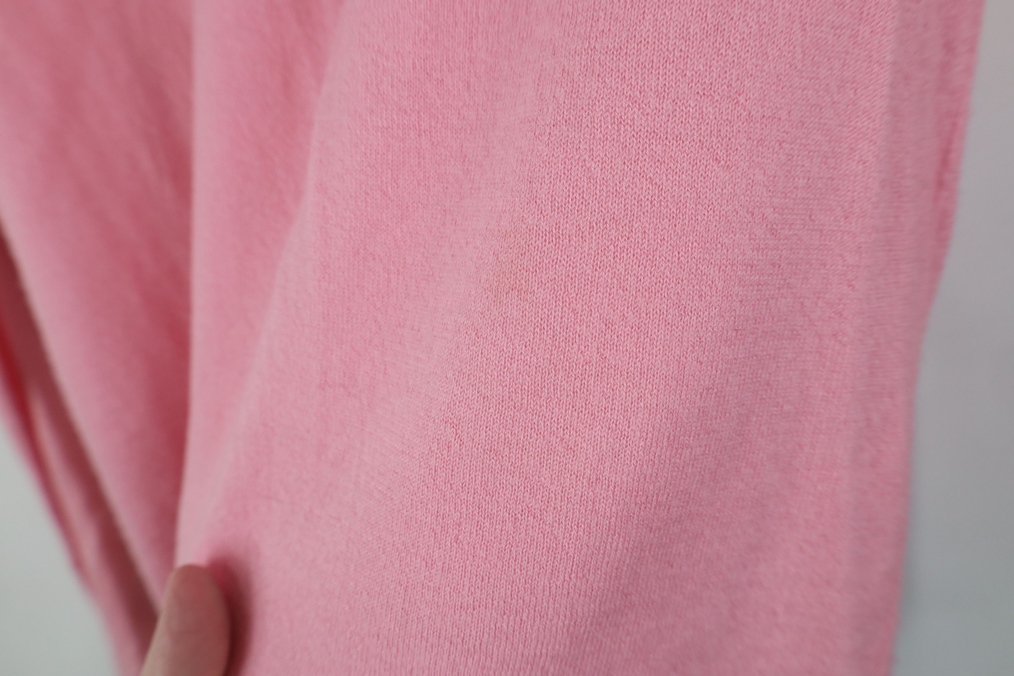 Vintage Vintage 90s Streetwear Cashmere Knit Crewneck Sweater Pink Size L / US 10 / IT 46 - 10 Thumbnail