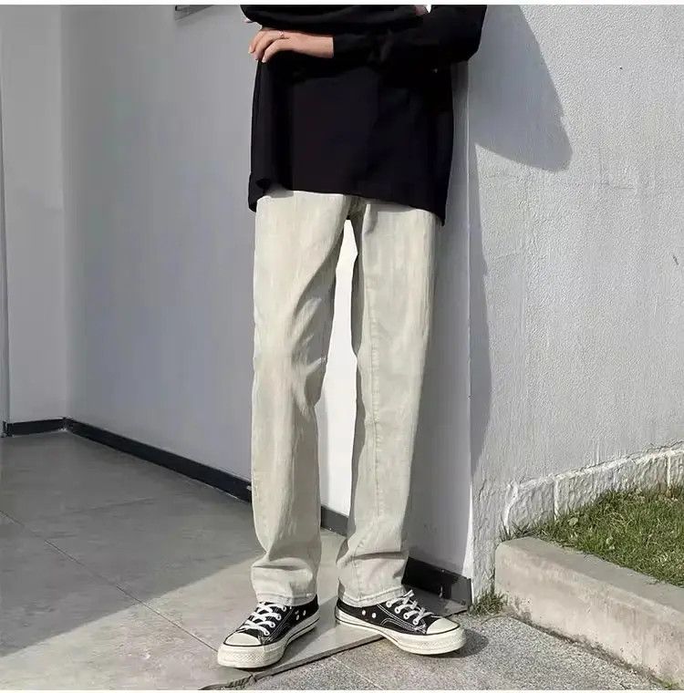 Japanese Brand Retro washed straight leg jeans Size US 30 / EU 46 - 1 Thumbnail