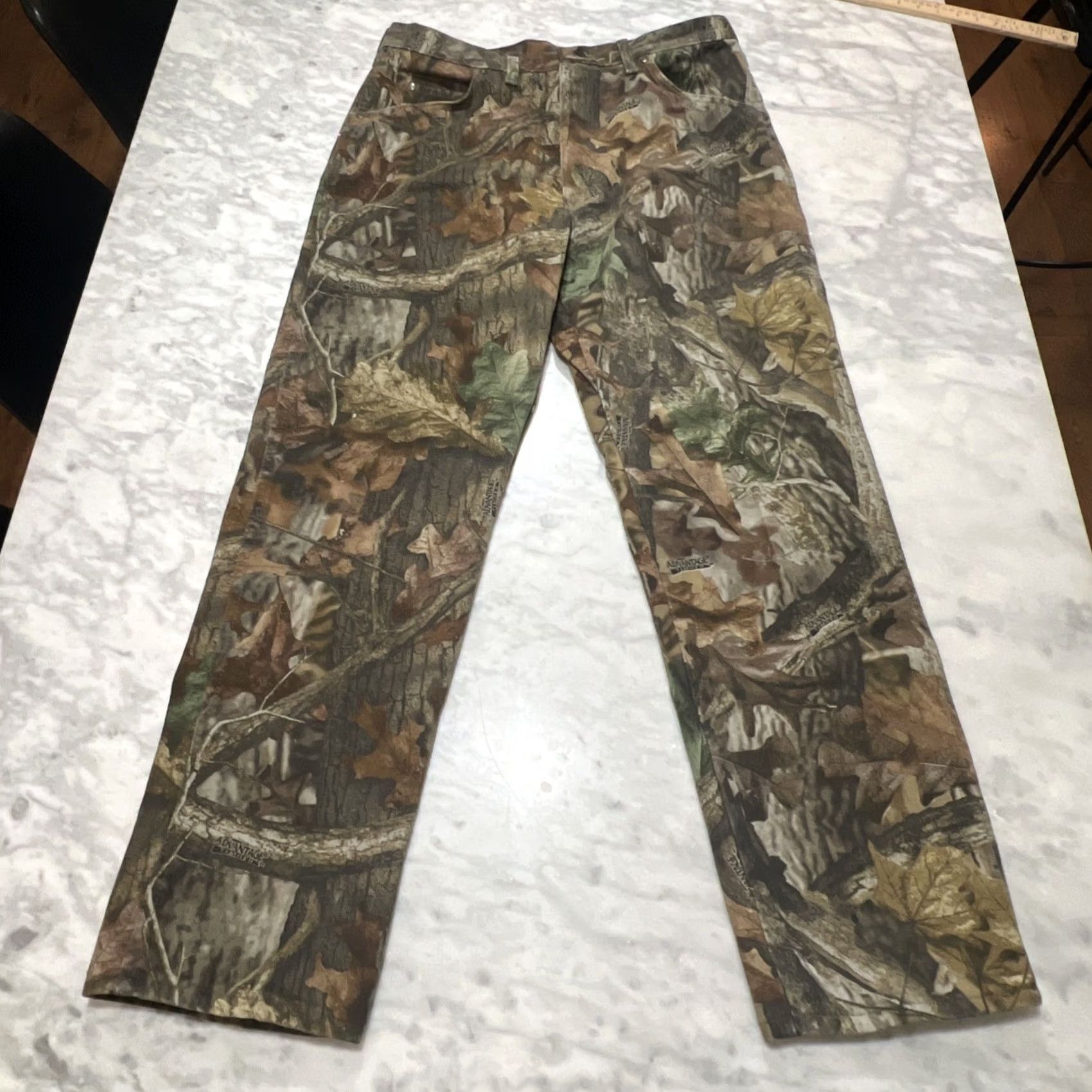 Wrangler Wrangler ProGear Jeans Mens 34x32 Beige Realtree Camo Straight Leg Hunting Pants Size US 34 / EU 50 - 2 Thumbnail