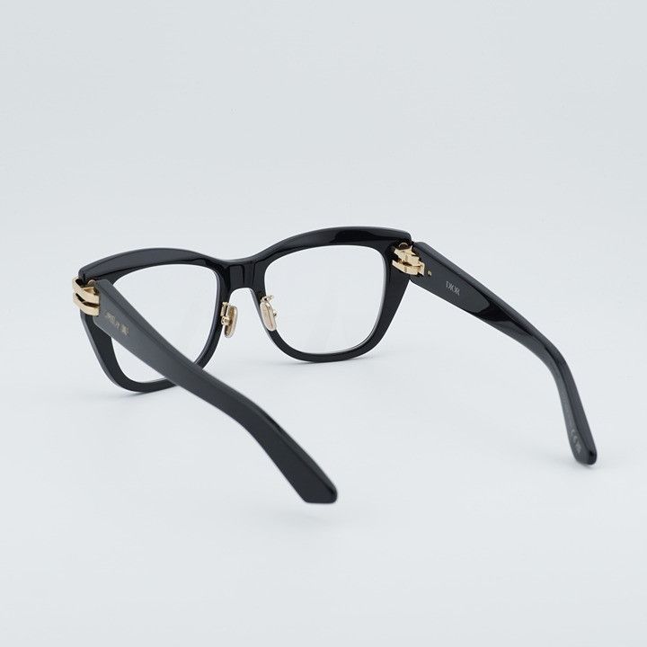 Dior Dior CDIORO S1F 10BB Eyeglasses Shiny Black 54mm Square Size ONE SIZE - 9 Thumbnail