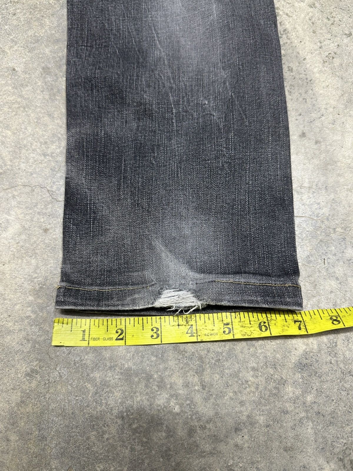 Ed Hardy × Japanese Brand Red Pepper distressed Denim Rare Design Size US 31 - 21 Thumbnail