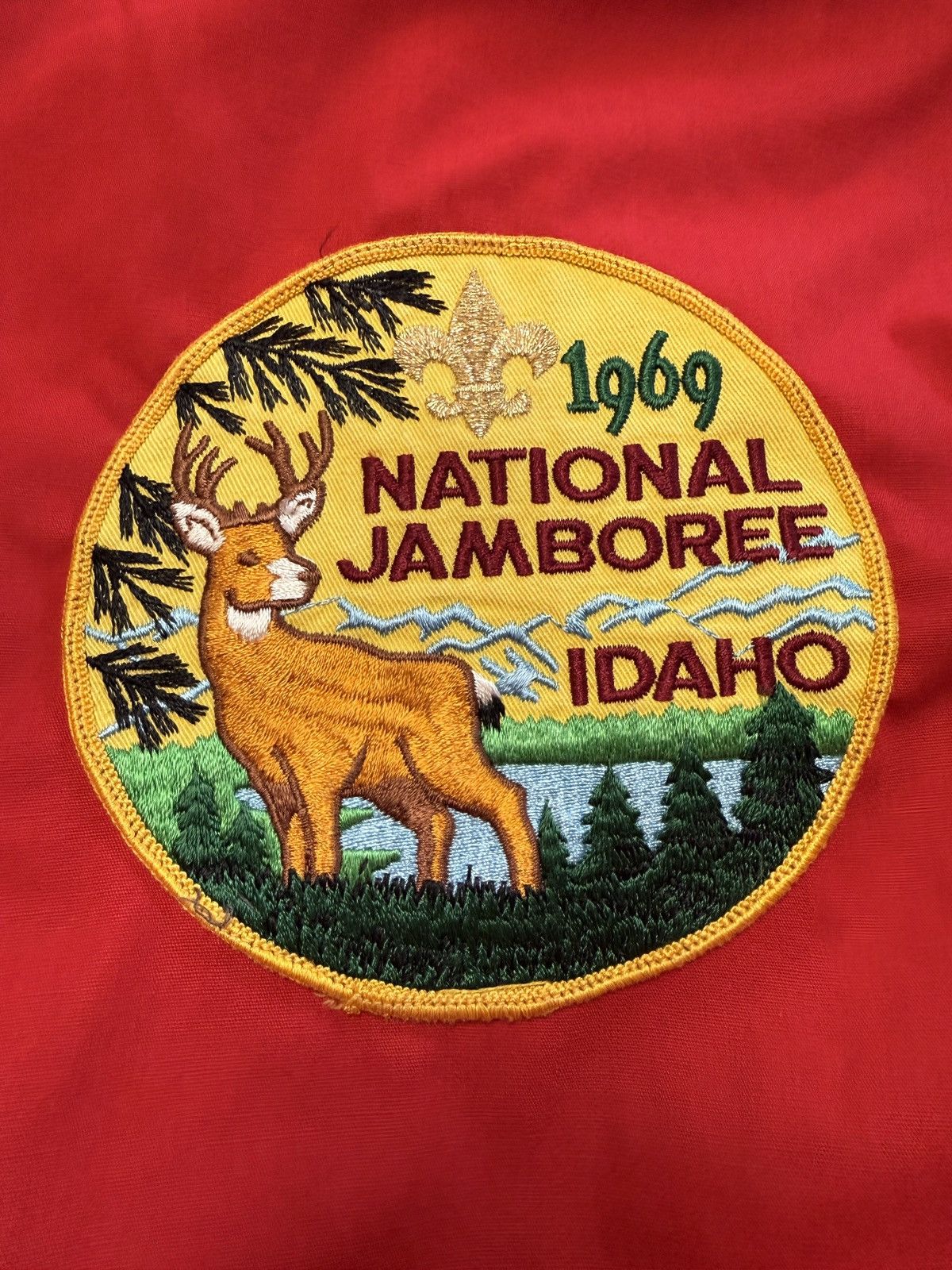 Vintage Cropped 1969 National Jamboree Idaho Red Work Jacket Size US M / EU 48-50 / 2 - 3 Thumbnail