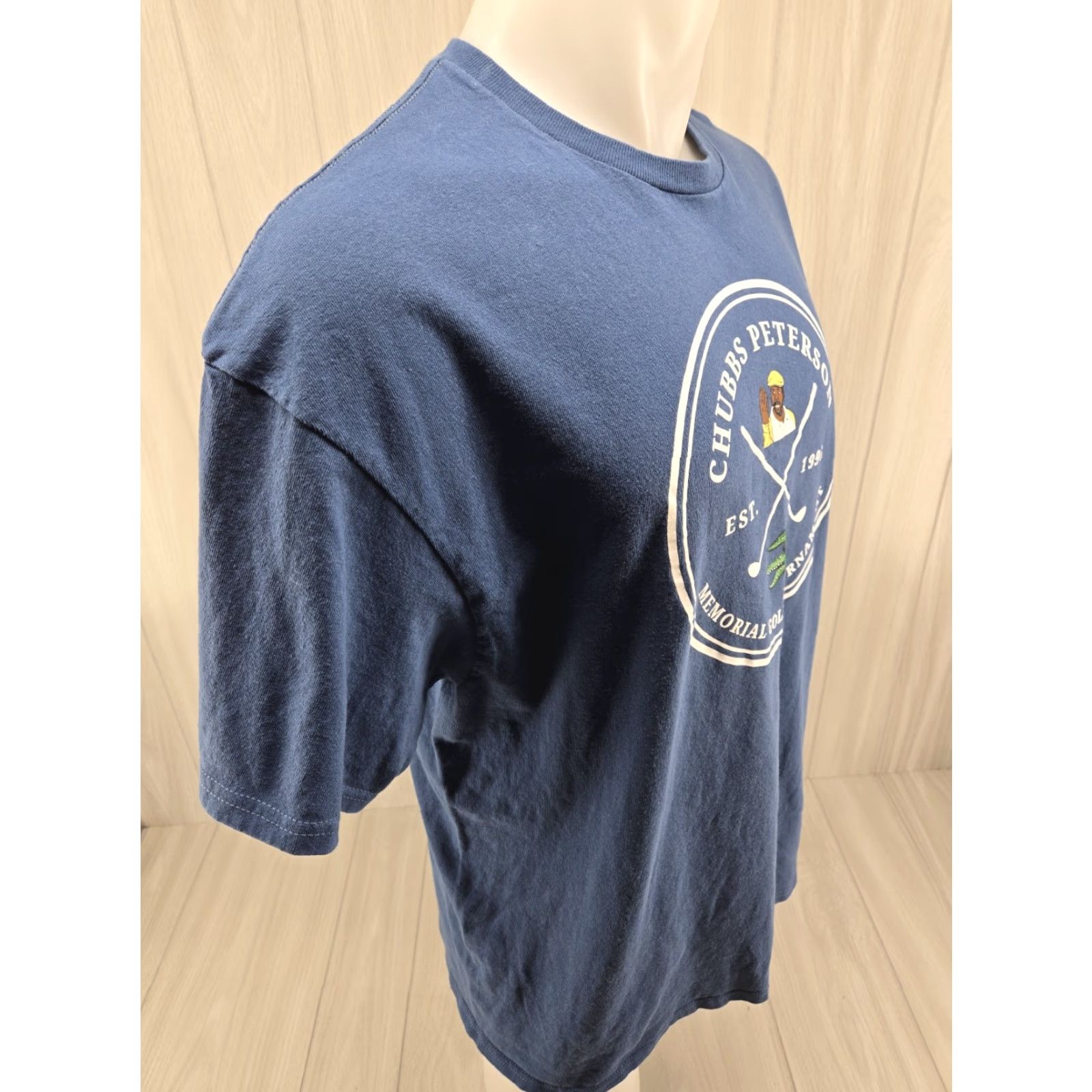 Delta VINTAGE CHUBBS PETERSON Golf Tournament T-SHIRT 2XL Blue Happy Gilmore Mens Shirt Short Sleeve Size US XXL / EU 58 / 5 - 7 Thumbnail