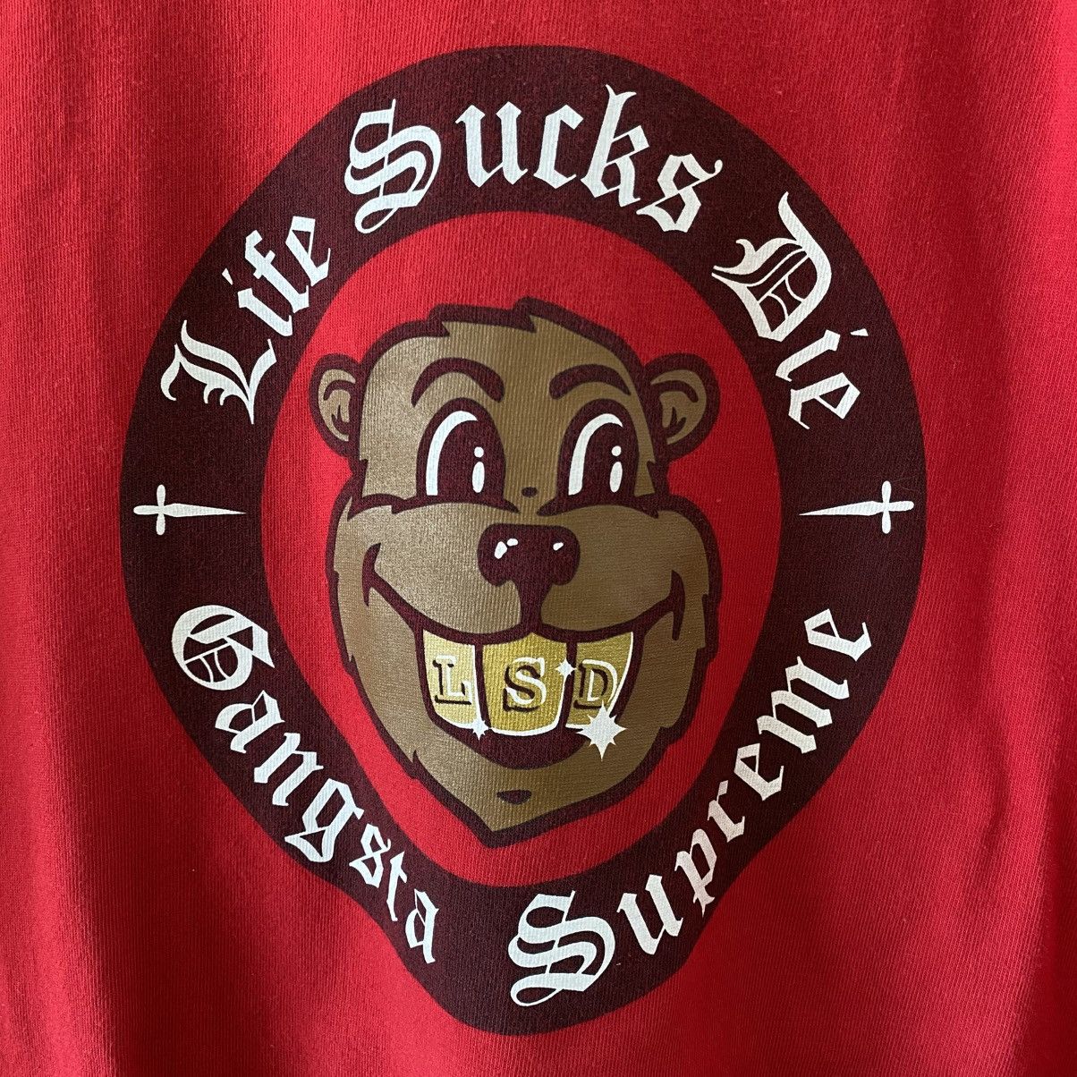 Supreme Supreme Life Sucks Die T-Shirt Red 2018 Size US L / EU 52-54 / 3 - 3 Thumbnail