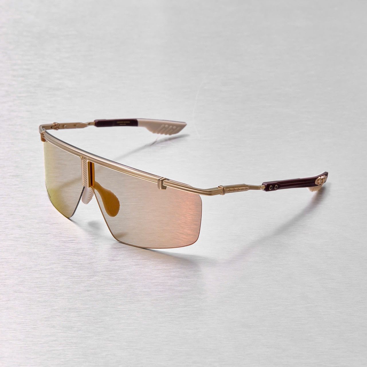 Chrome Hearts CHROME HEARTS CLITANIC MATTE GOLD PLATED/ GP CLASSIC BROWN Size ONE SIZE - 1 Thumbnail