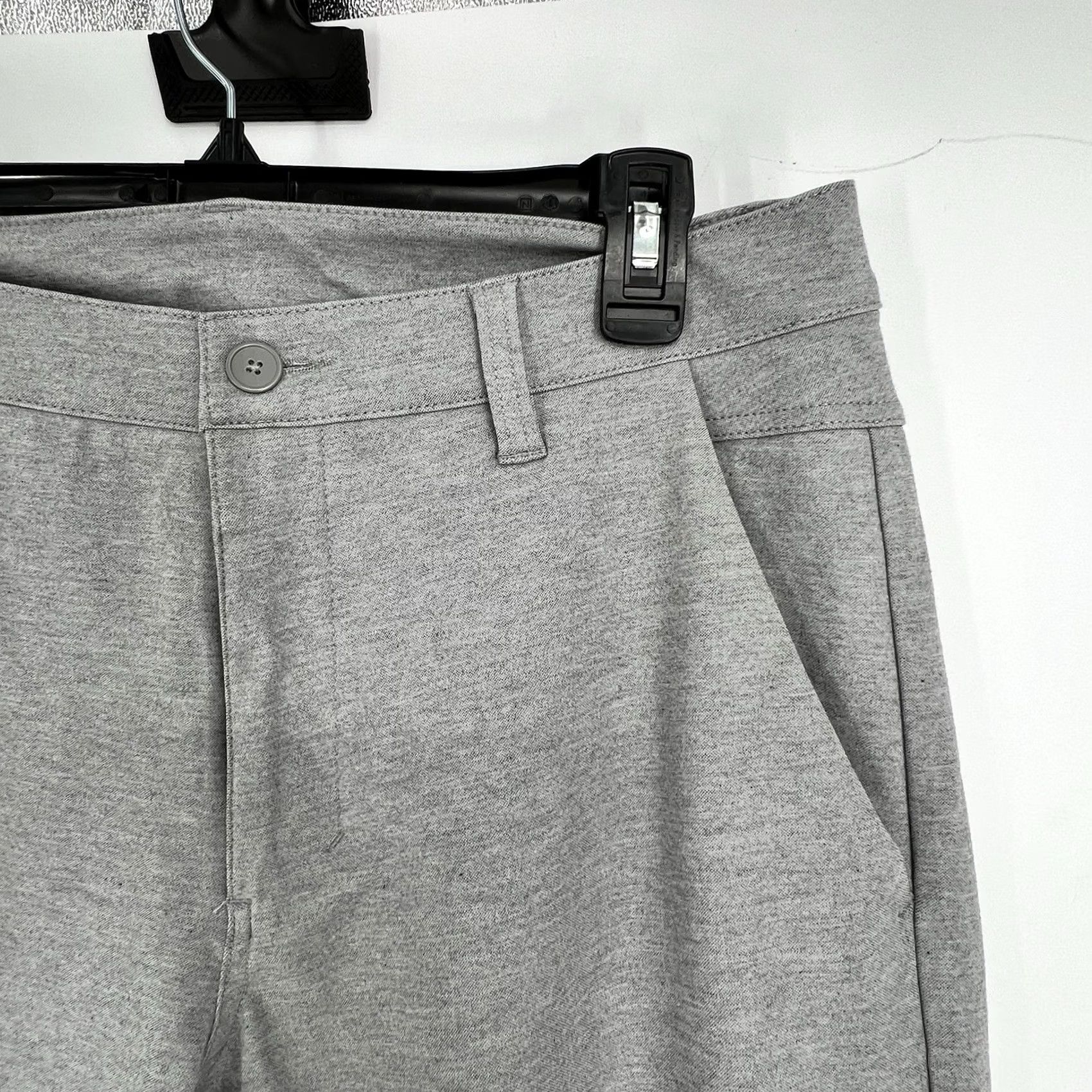 Vintage BYLT Everyday Pant 2.0 Slim Fit Chino Pants Mens 34 Gray 34x30 Tapered Flat Front Zip Pocket Slas h Pockets Casual Size US 34 / EU 50 - 4 Thumbnail