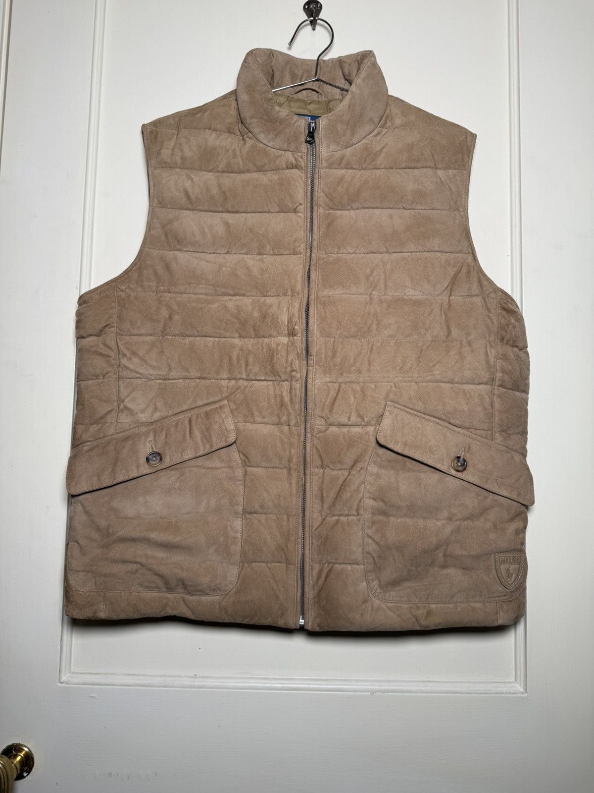 Polo Ralph Lauren Polo Ralph Lauren Classics Goat Suede Quilted Vest Size US L / EU 52-54 / 3 - 1 Thumbnail