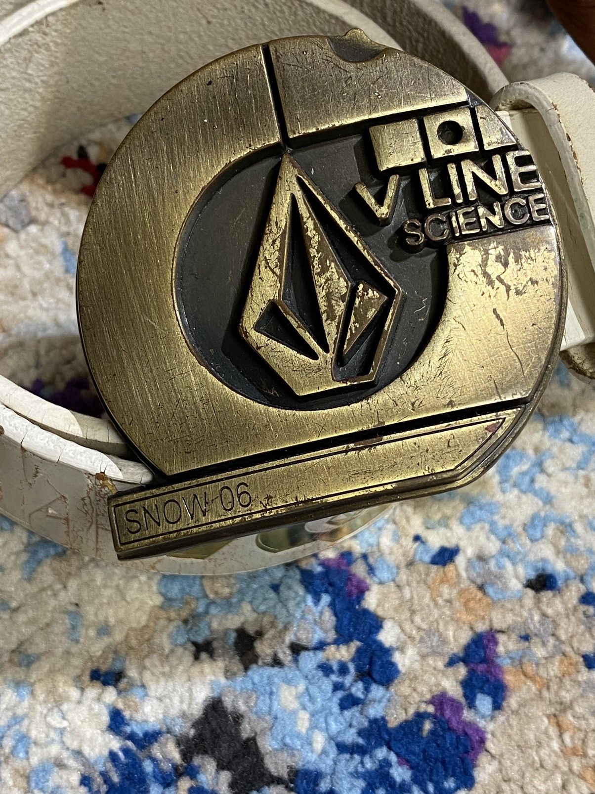 Volcom 2006 VOLCOM V LINE SCIENCE SNOW GENUINE LEATHER BELTS Size 46 - 3 Thumbnail