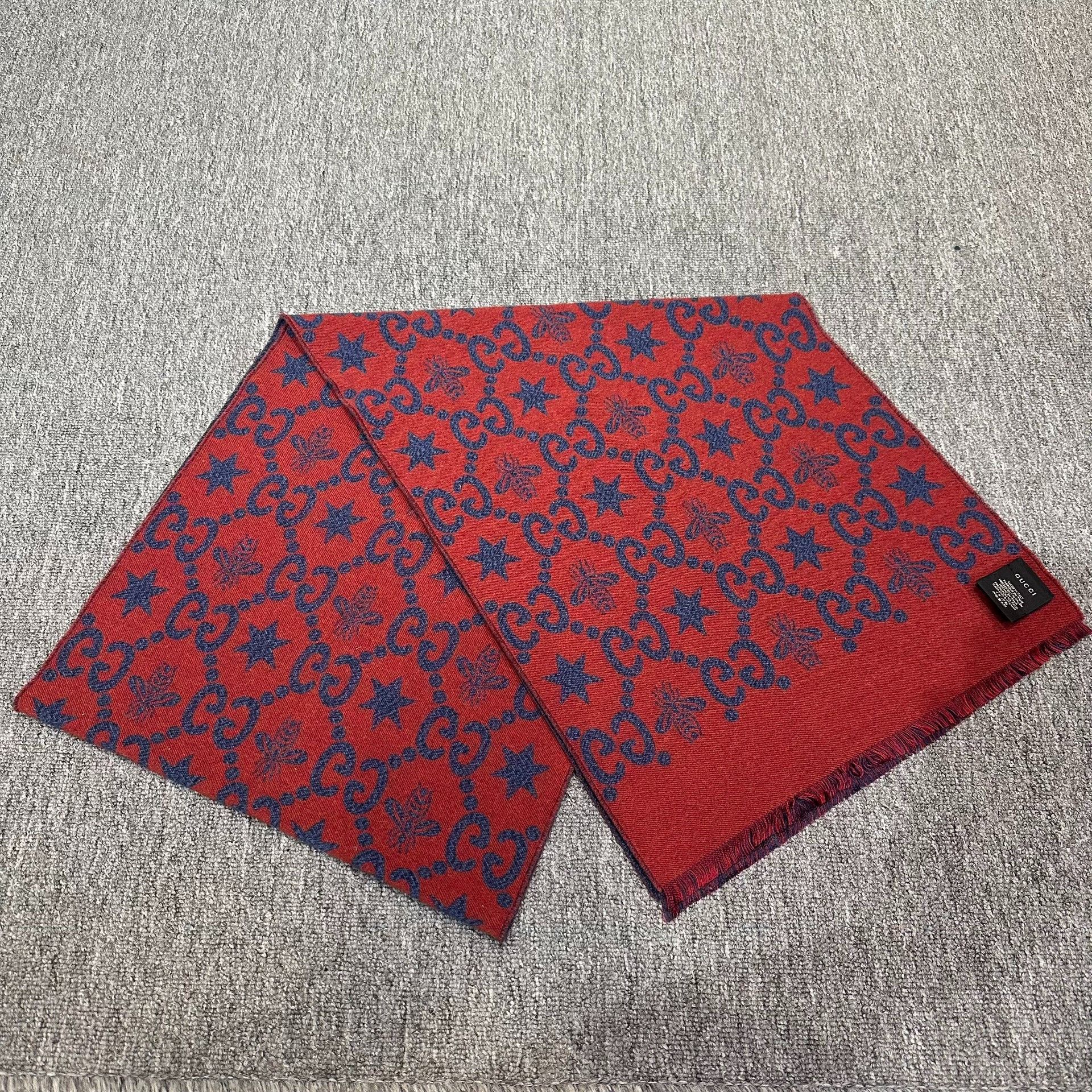 Gucci Gucci Blue Scarf one size Men Size ONE SIZE - 1 Thumbnail