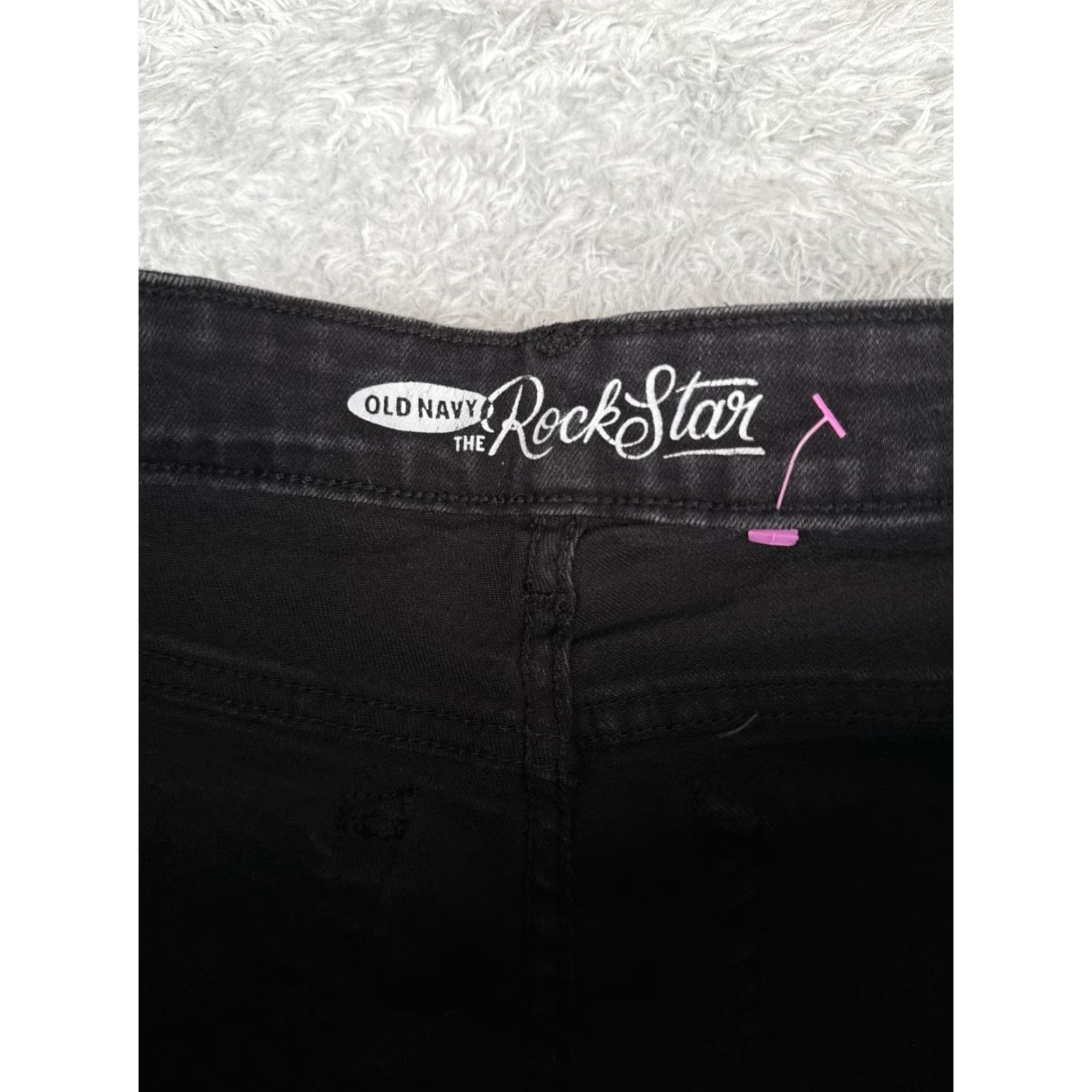 Old Navy Old Navy Women's Black Denim Bootcut Jeans 25x30 Vintage Retro 90s Flare Low Rise Size 42" / US 20 - 6 Thumbnail