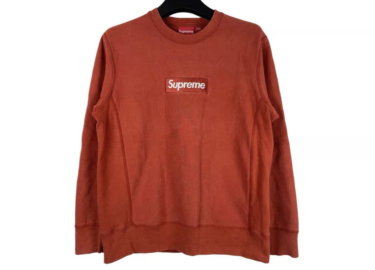 Supreme Supreme FW18 Red Box Logo Crewneck Bogo Sweatshirt J31 Size US M / EU 48-50 / 2 - 1 Thumbnail