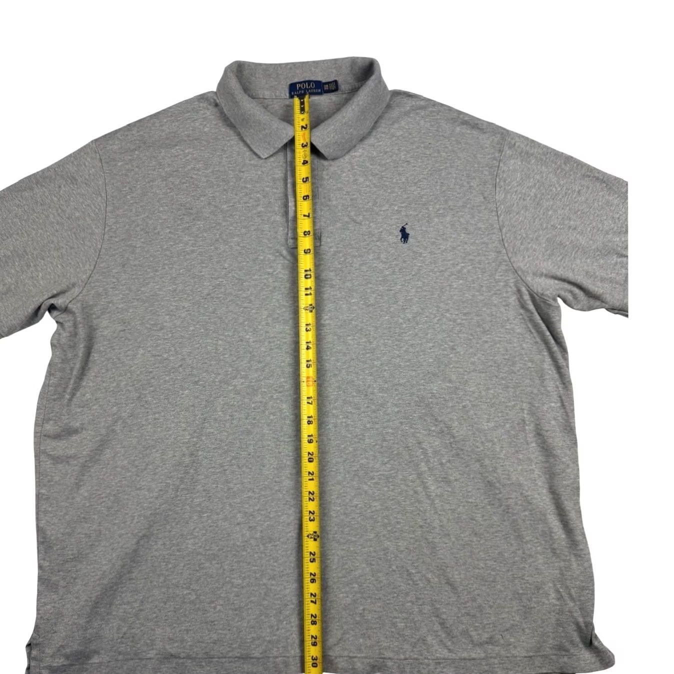 Polo Ralph Lauren Polo Ralph Lauren Polo Shirt S/S 100% Cotton Gray BIG 3XB Mens Shirt Polo Size US XXL / EU 58 / 5 - 6 Thumbnail