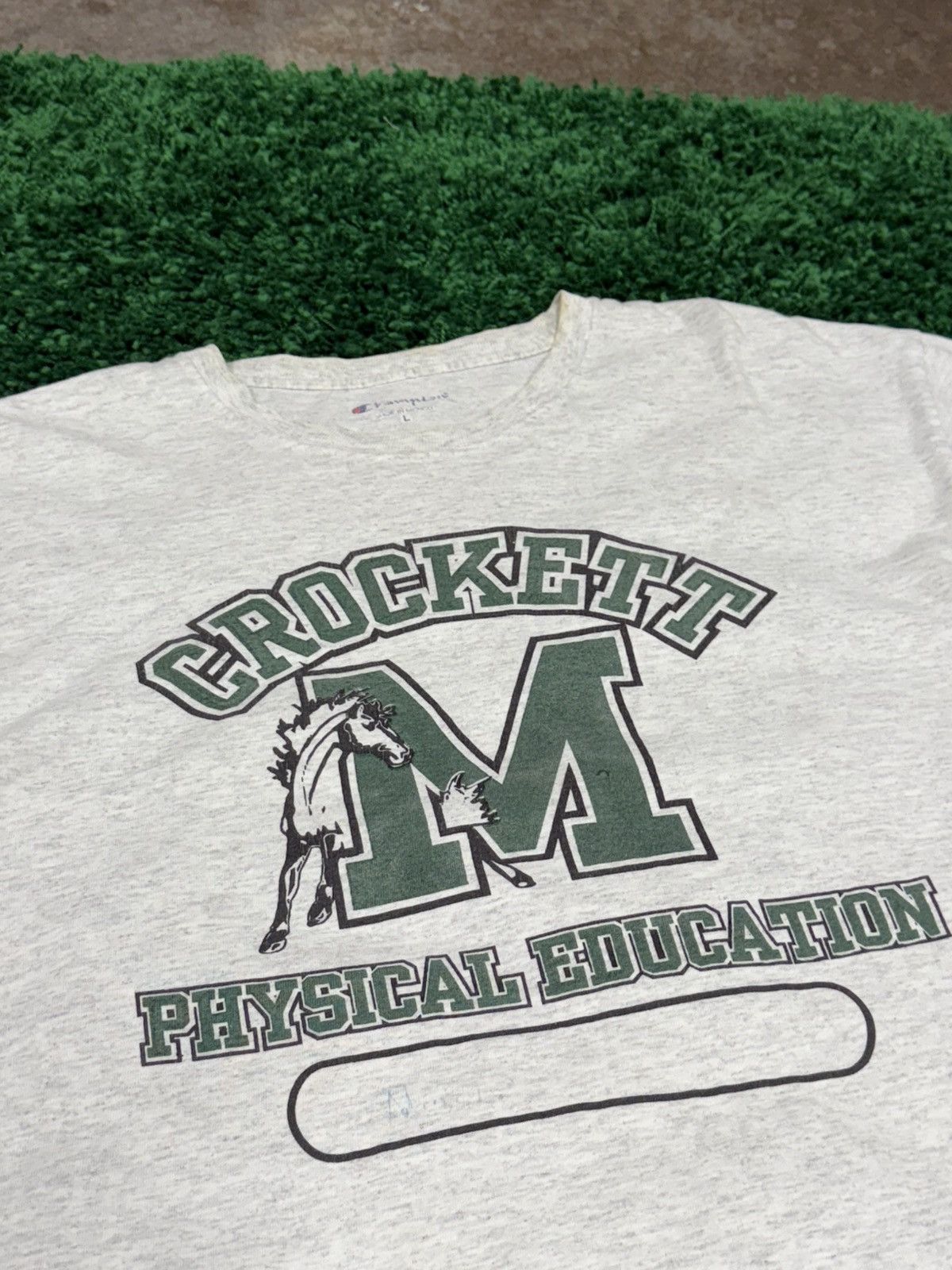 Champion Vintage Champion Physical Education Mustang Horse Logo Tee Size US L / EU 52-54 / 3 - 2 Thumbnail