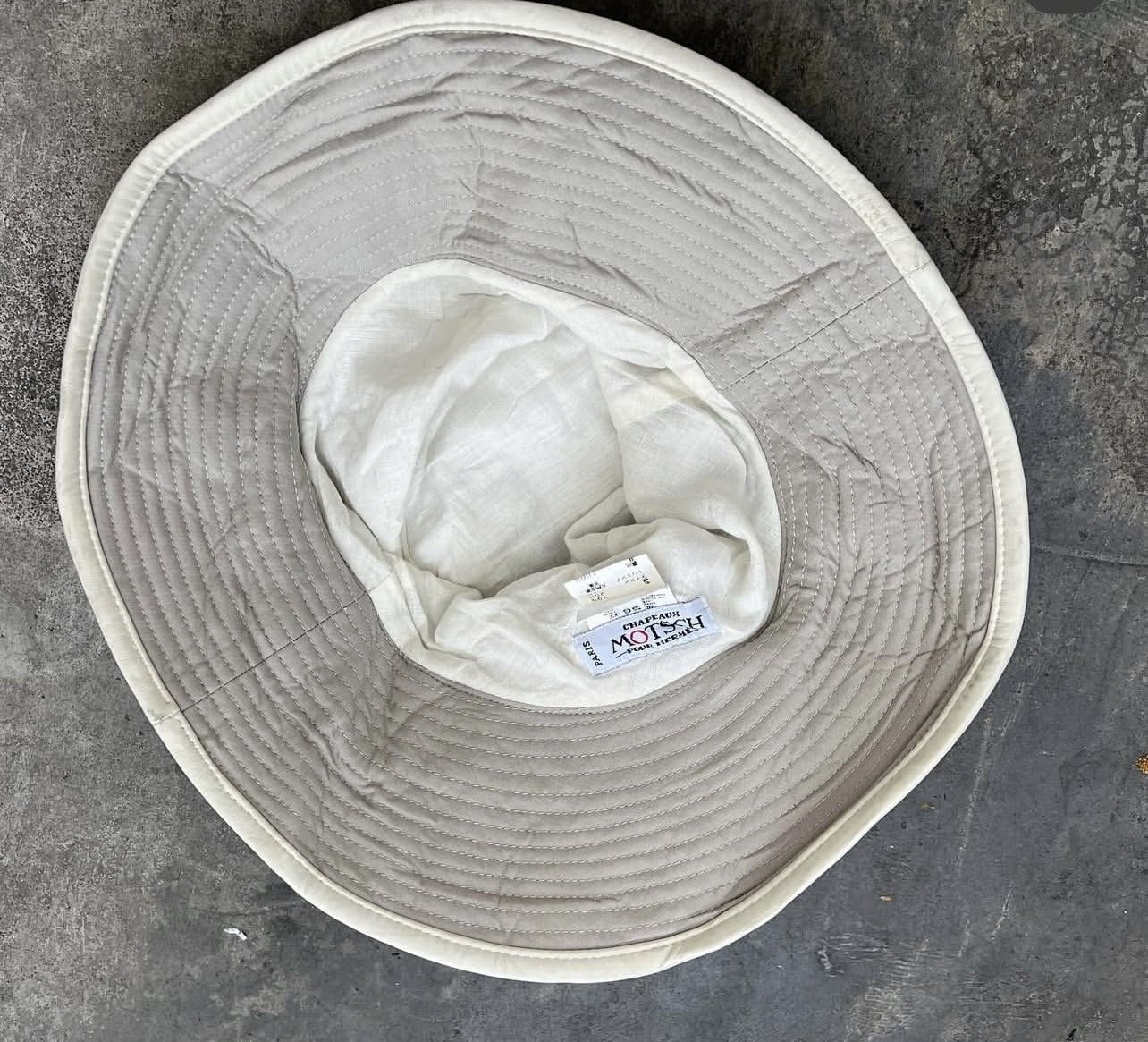 Hermes Hermes x Chapeaux Motsch Leather Canvas Hat Size ONE SIZE - 5 Thumbnail